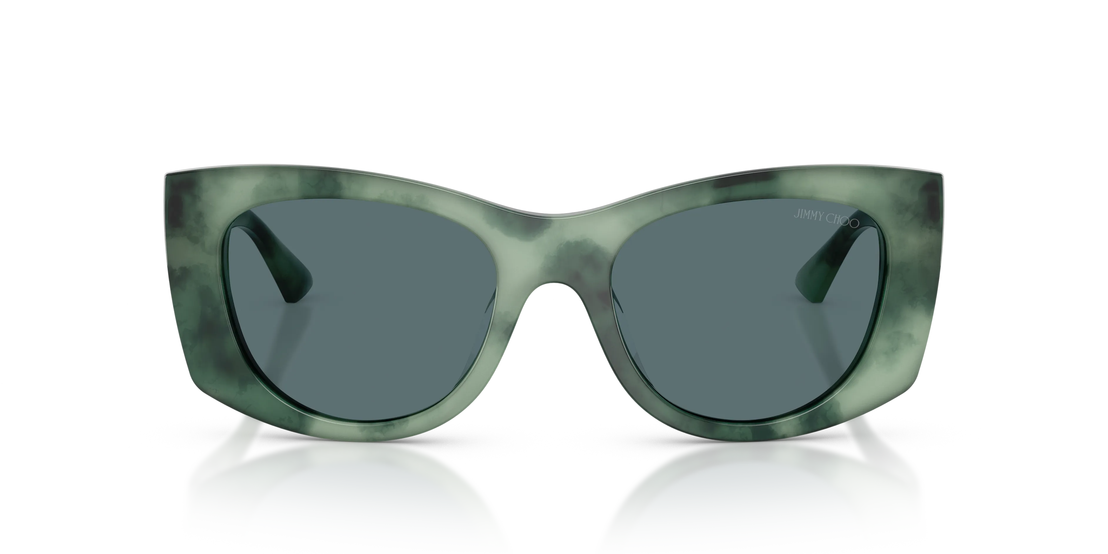Jimmy Choo JC5066U 509987 Occhiali da sole Acetato Verde Grigio Farfalla Normale - immagine 3