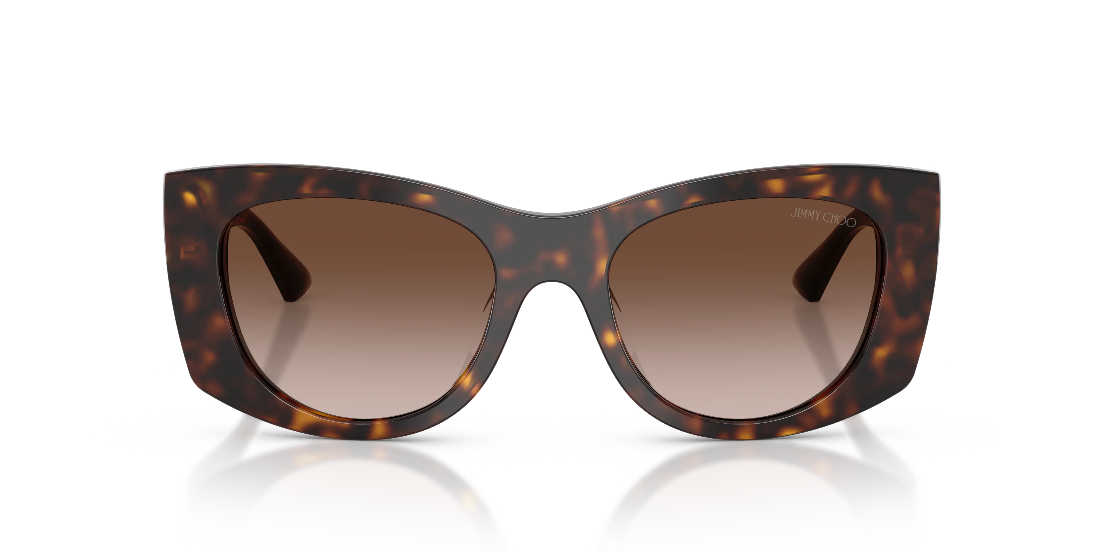 Jimmy Choo JC5066U 500213 Occhiali da sole Acetato Tartaruga Marrone Farfalla Normale Sfumato - immagine 3