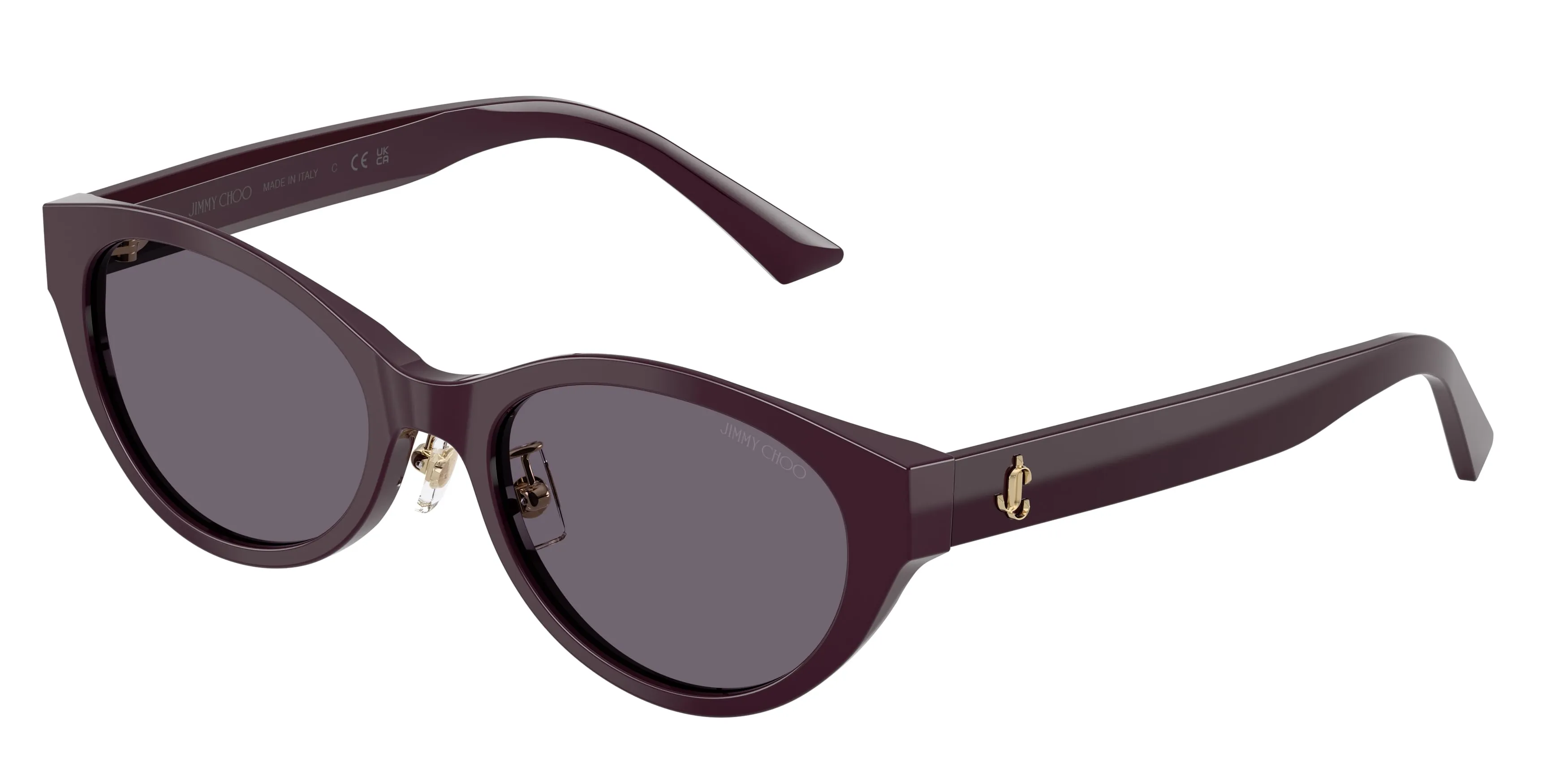 Jimmy Choo JC5064D 50751A Occhiali da sole Acetato Viola Viola Rotonda Normale - immagine 1