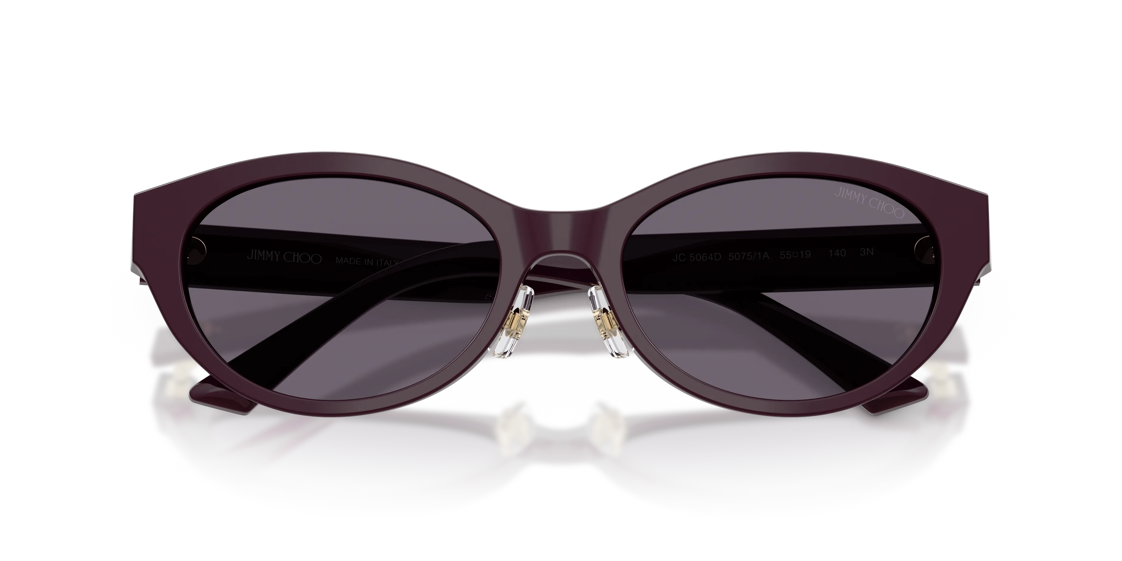 Jimmy Choo JC5064D 50751A Occhiali da sole Acetato Viola Viola Rotonda Normale - immagine 2