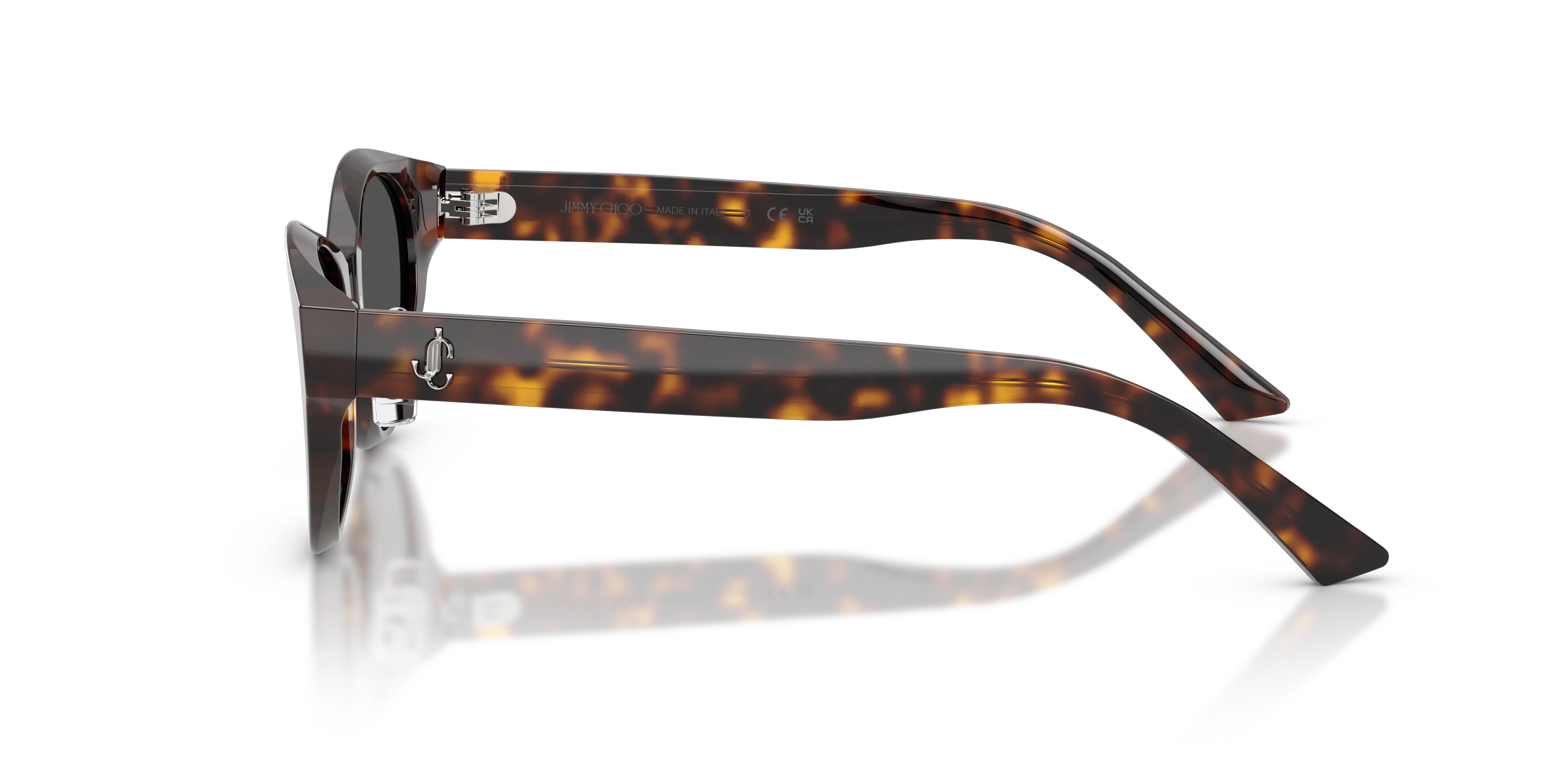 Jimmy Choo JC5064D 500287 Occhiali da sole Acetato Tartaruga Grigio Rotonda Normale - immagine 4