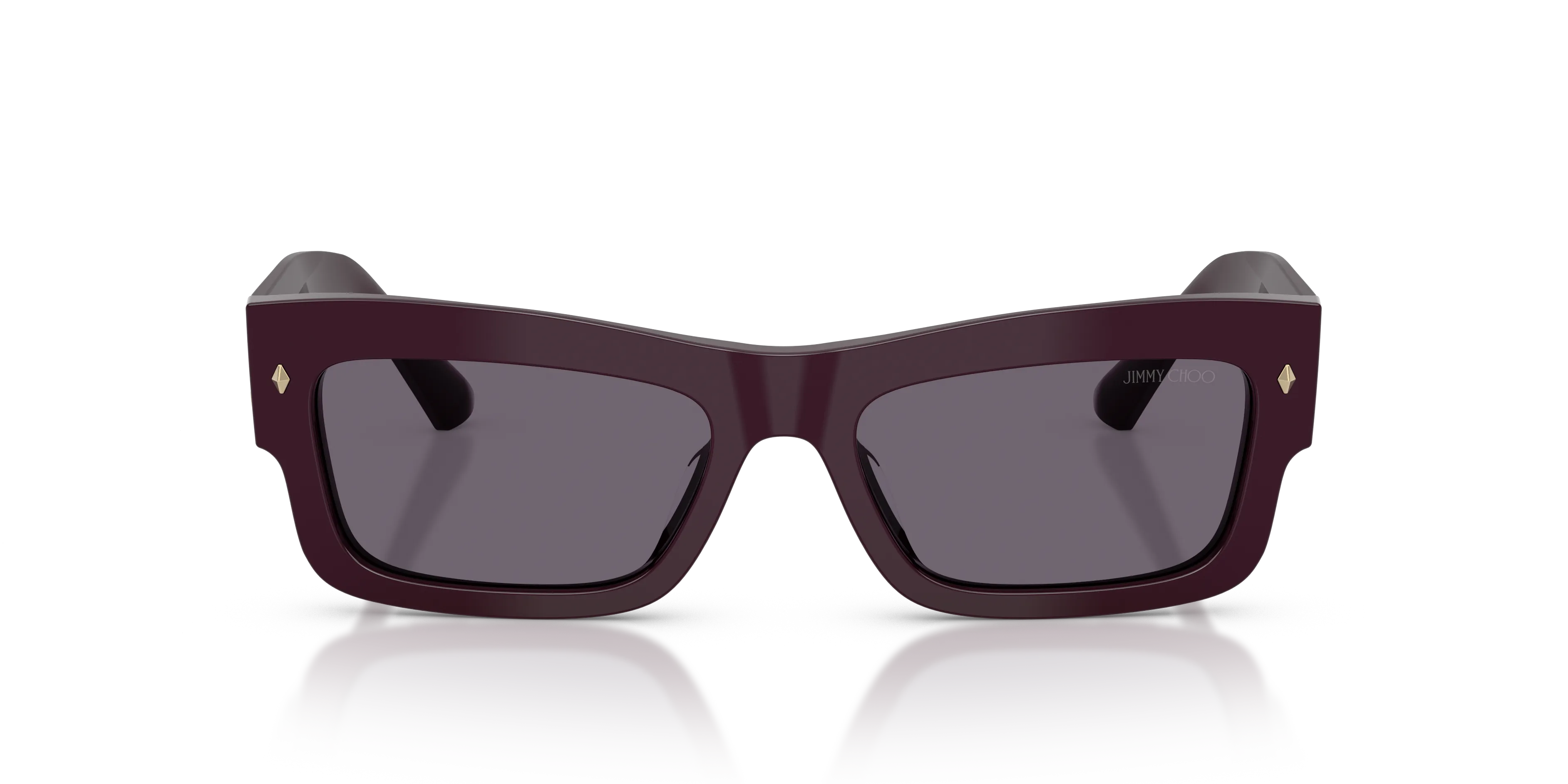 Jimmy Choo JC5063U 50751A Occhiali da sole Acetato Viola Viola Squadrata Normale - immagine 3