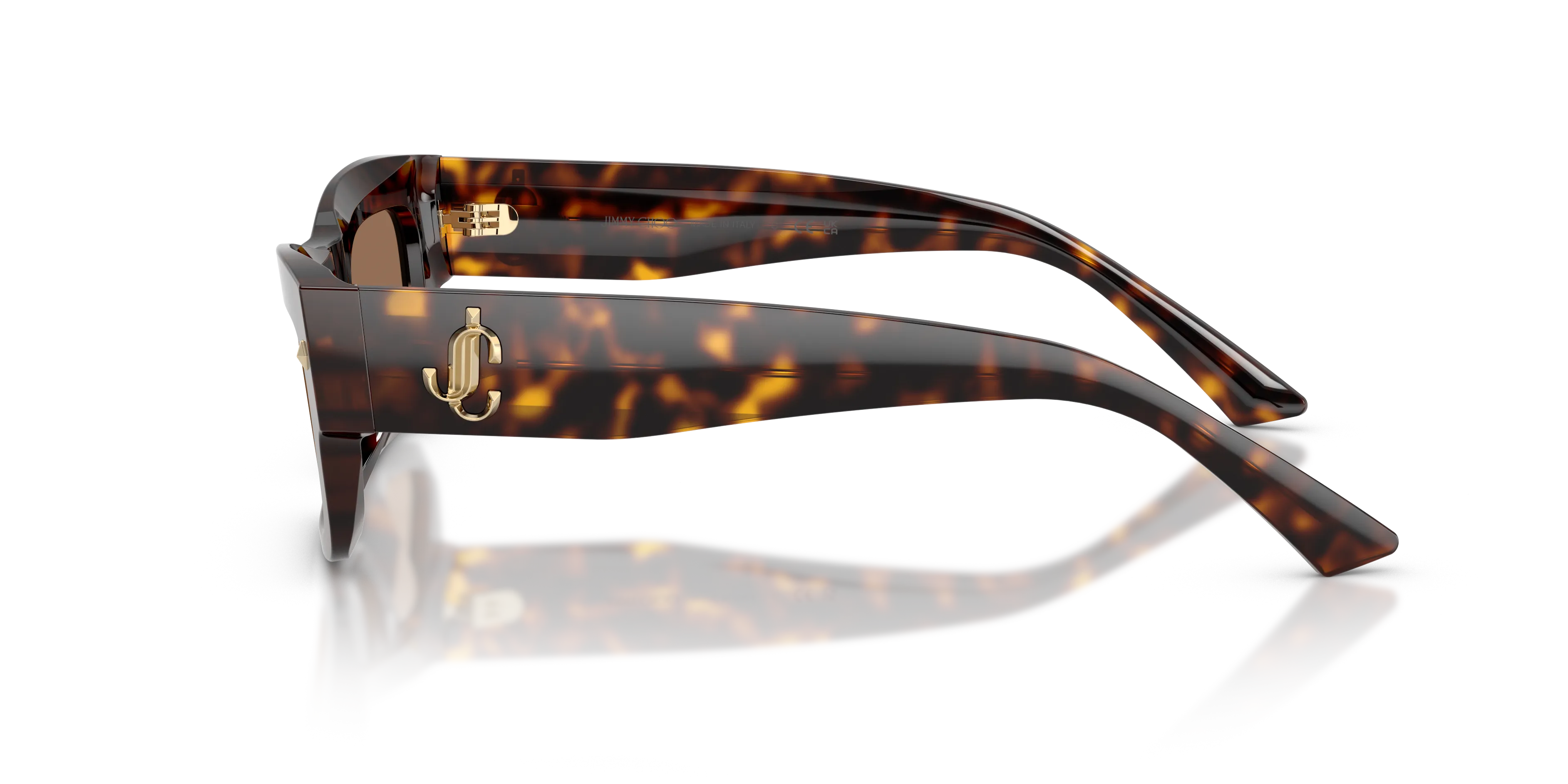 Jimmy Choo JC5063U 500273 Occhiali da sole Acetato Tartaruga Marrone Squadrata Normale - immagine 4