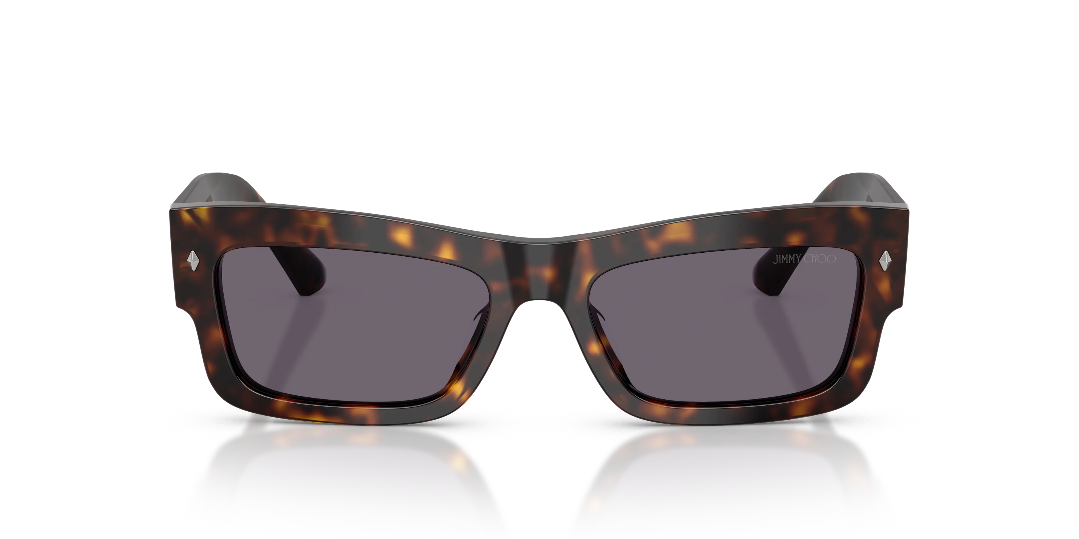 Jimmy Choo JC5063U 50021A Occhiali da sole Acetato Tartaruga Viola Squadrata Normale - immagine 3