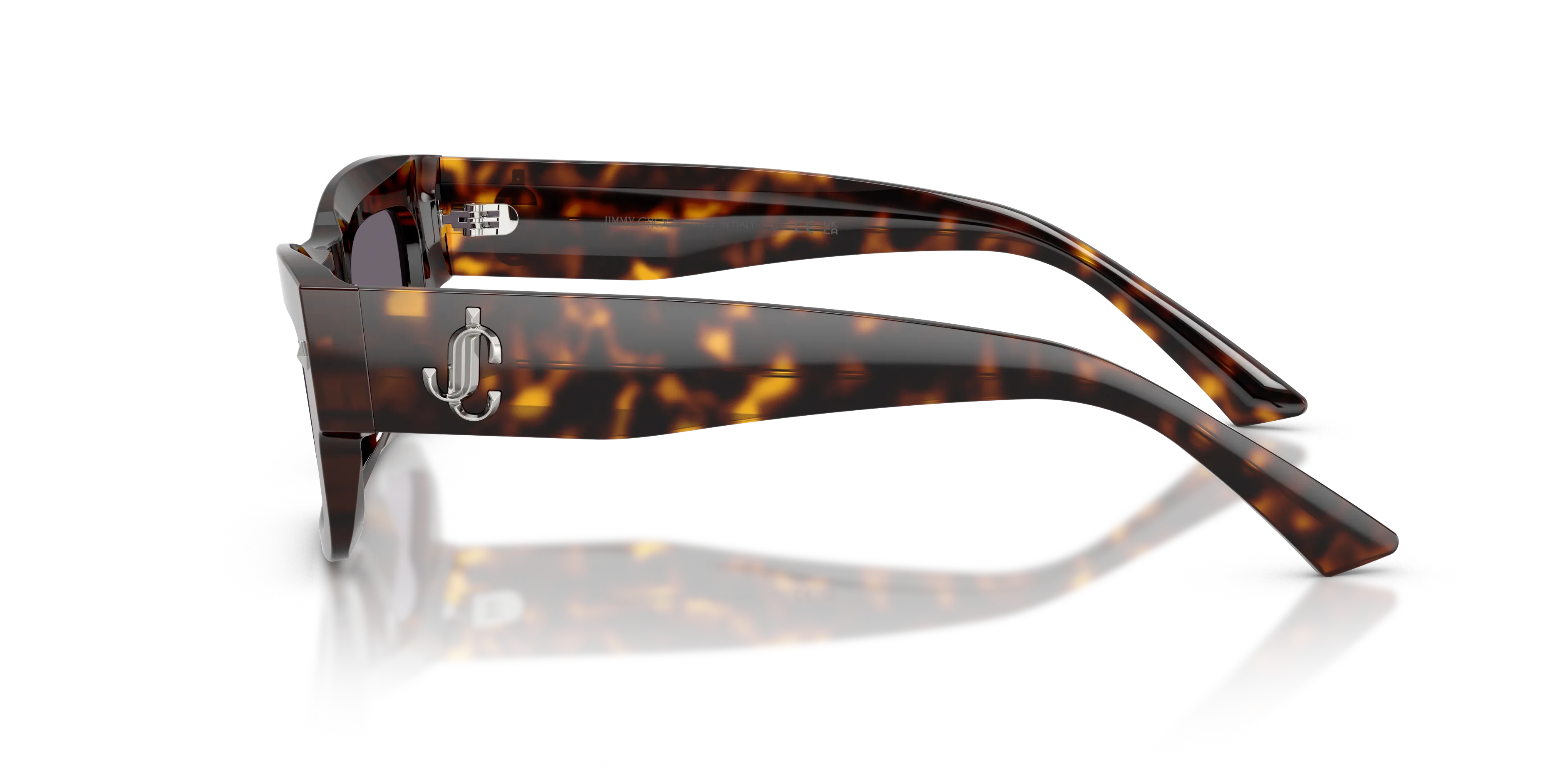 Jimmy Choo JC5063U 50021A Occhiali da sole Acetato Tartaruga Viola Squadrata Normale - immagine 4