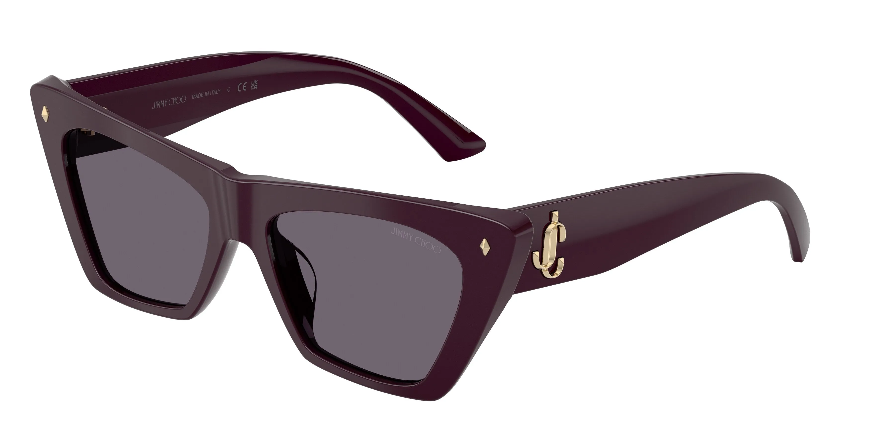 Jimmy Choo JC5062U 50751A Occhiali da sole Acetato Viola Viola Cat Eye Normale - immagine 1