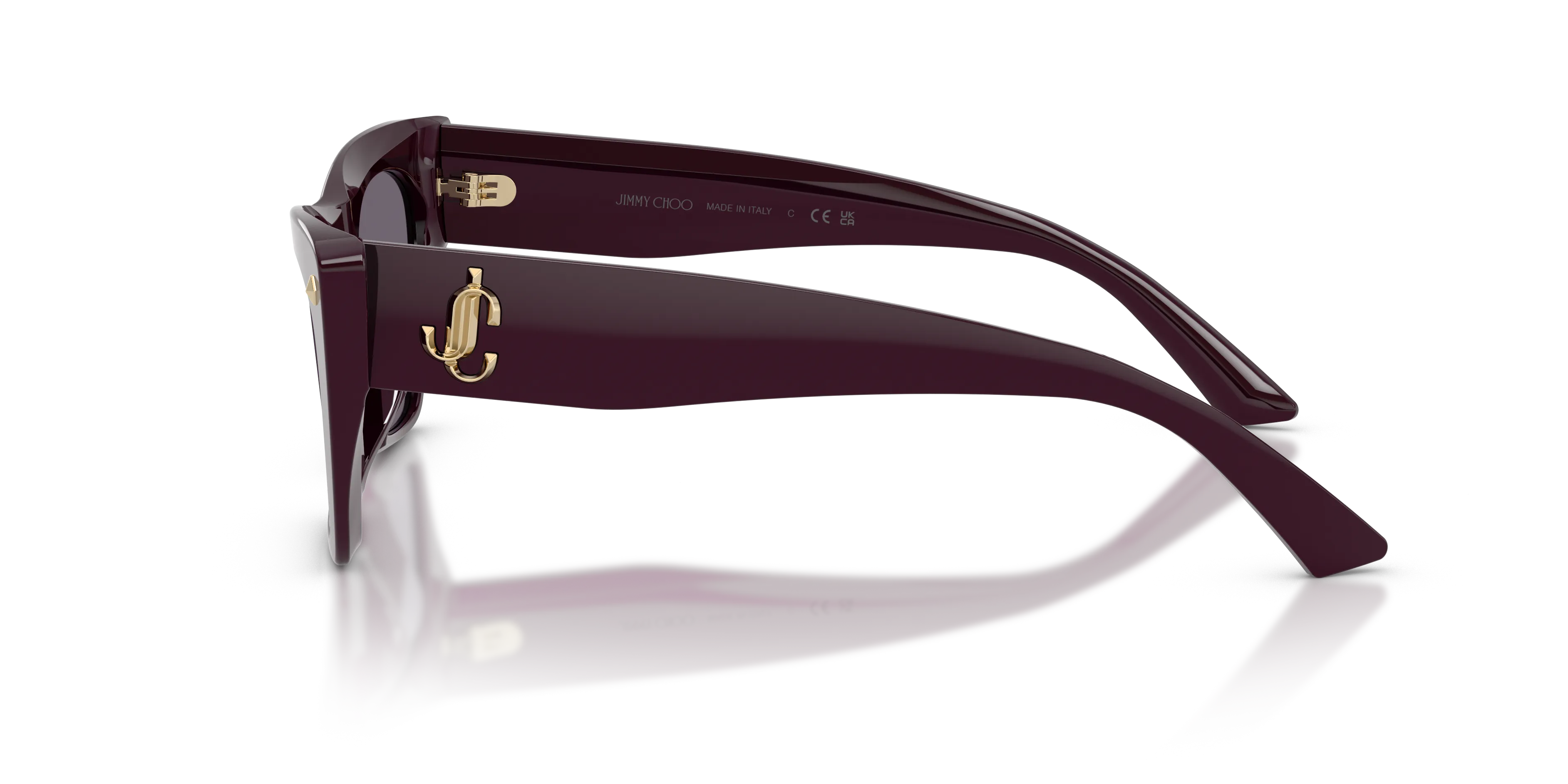 Jimmy Choo JC5062U 50751A Occhiali da sole Acetato Viola Viola Cat Eye Normale - immagine 4