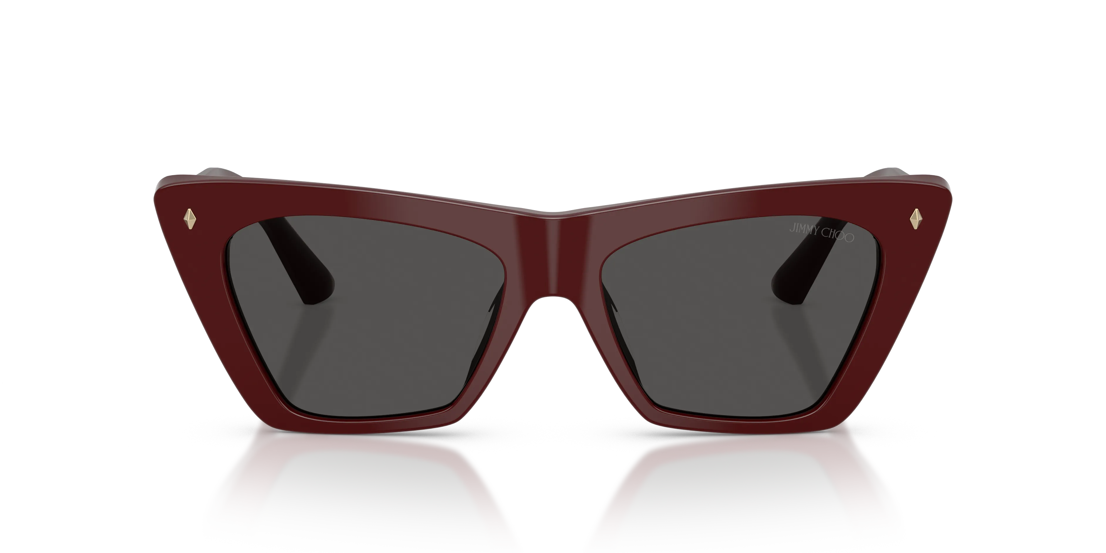 Jimmy Choo JC5062U 505787 Occhiali da sole Acetato Rosso Grigio Cat Eye Normale - immagine 3