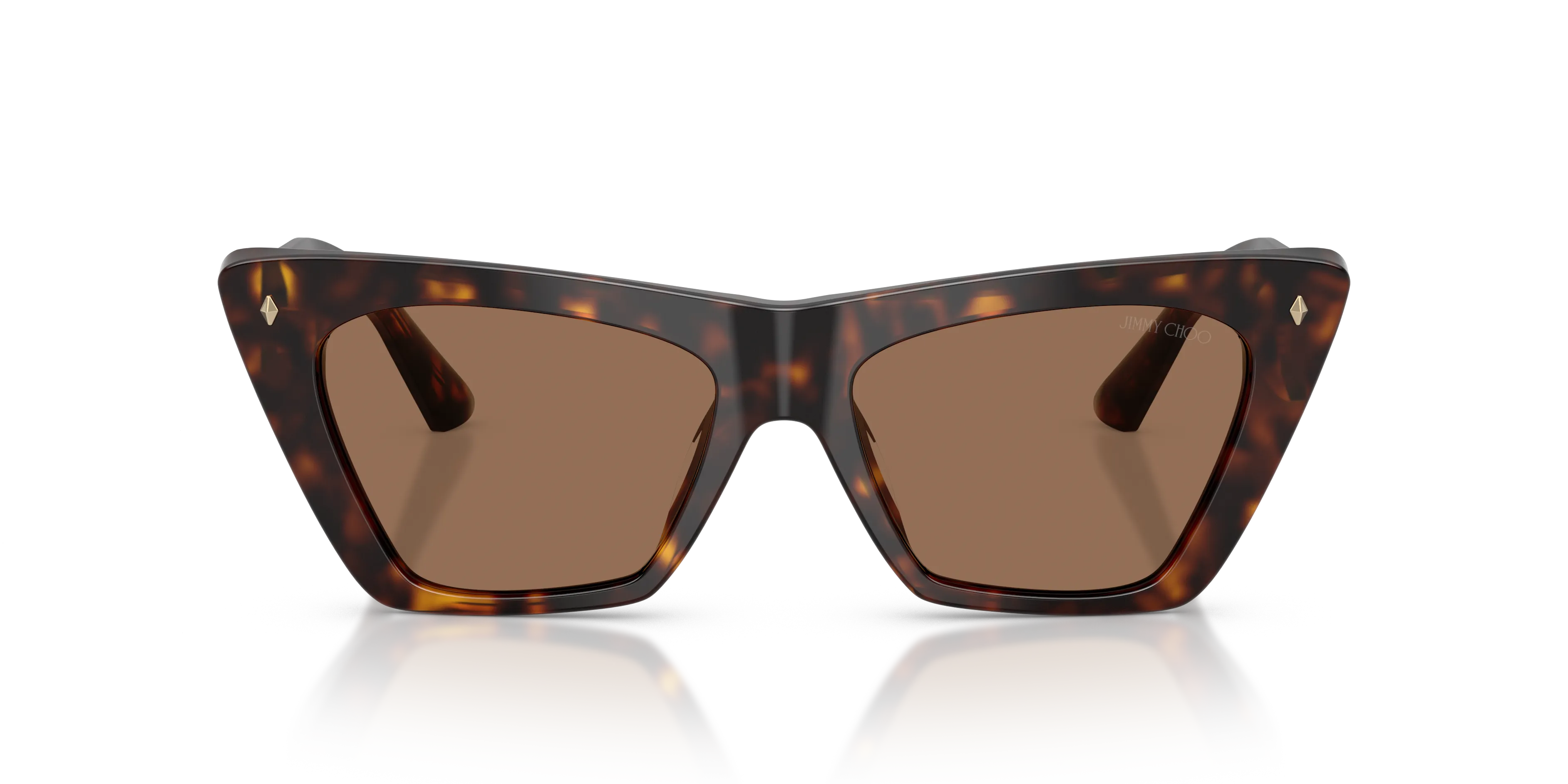 Jimmy Choo JC5062U 500273 Occhiali da sole Acetato Tartaruga Marrone Cat Eye Normale - immagine 3