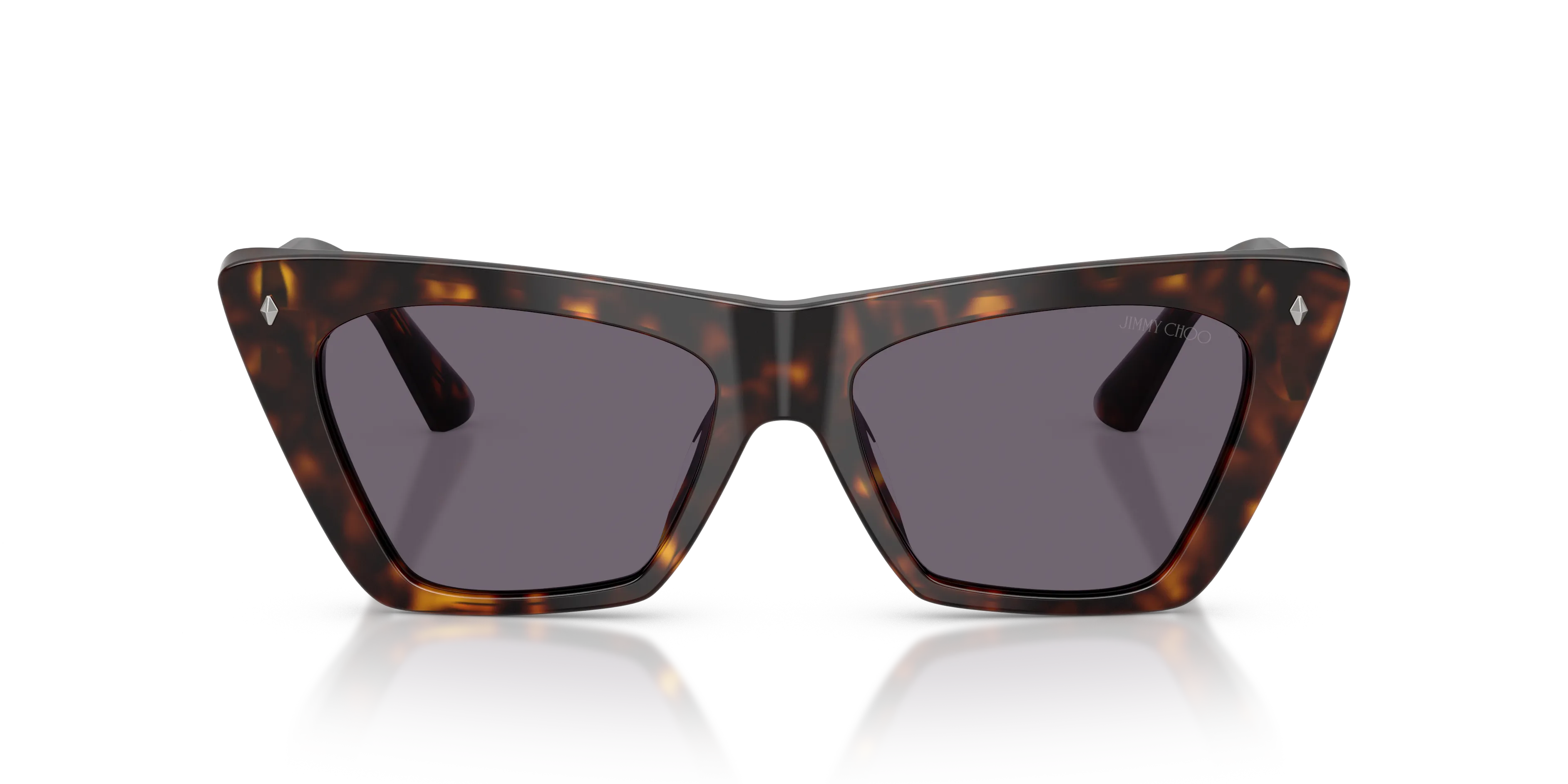 Jimmy Choo JC5062U 50021A Occhiali da sole Acetato Tartaruga Viola Cat Eye Normale - immagine 3