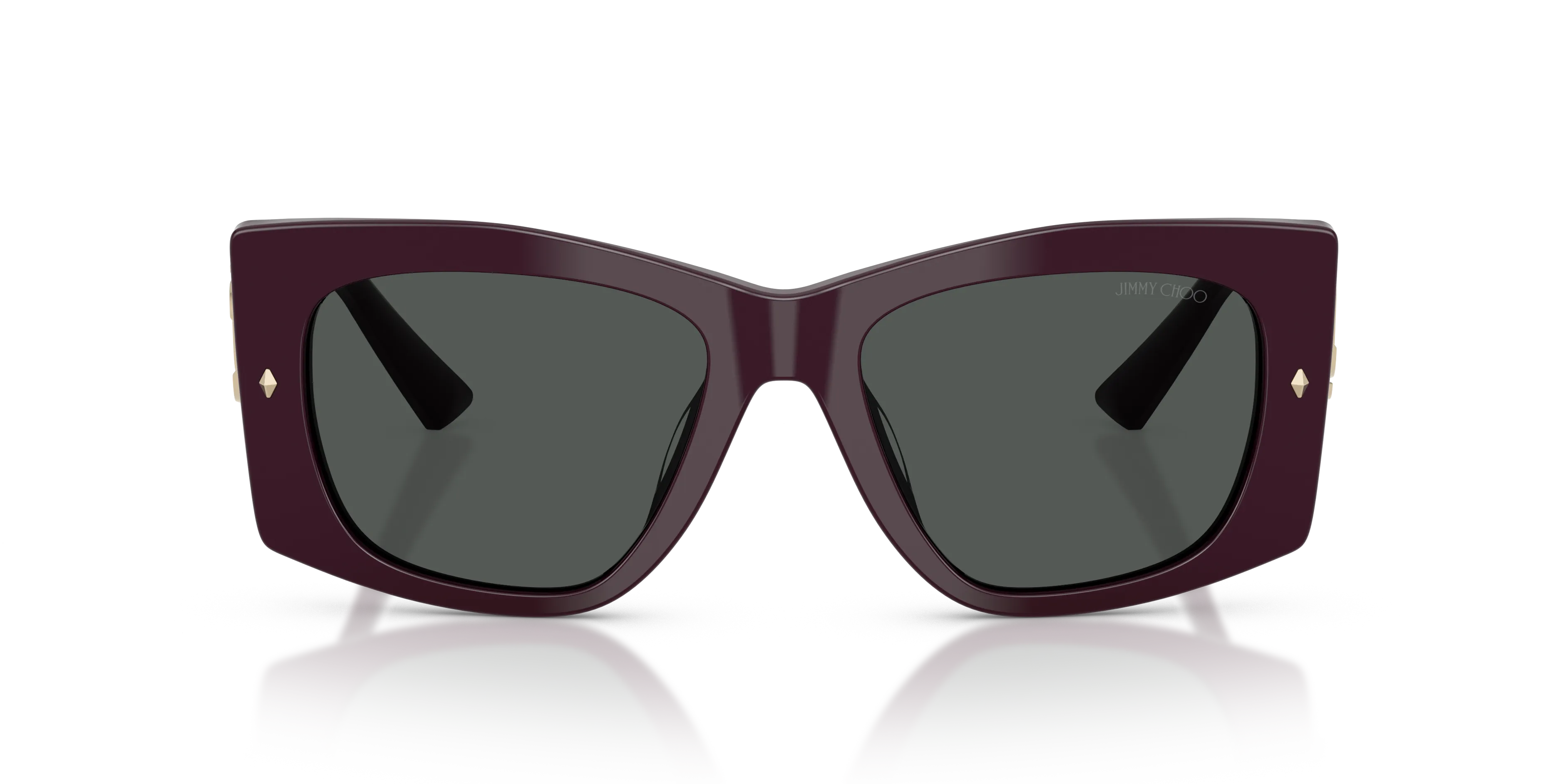 Jimmy Choo JC5061U 507587 Occhiali da sole Acetato Viola Grigio Farfalla Normale - immagine 3