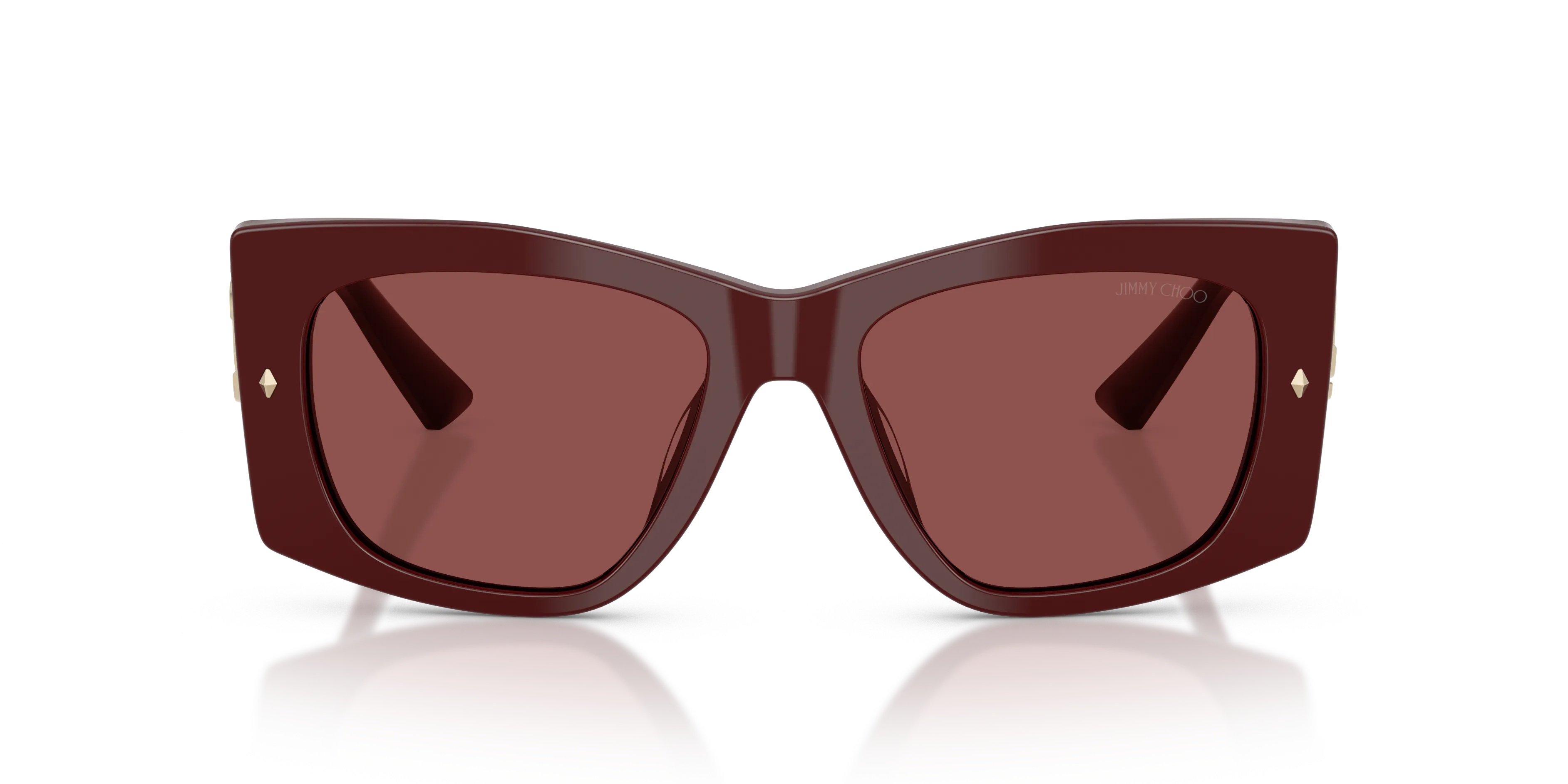 Jimmy Choo JC5061U 505775 Occhiali da sole Acetato Rosso Viola Farfalla Normale - immagine 3