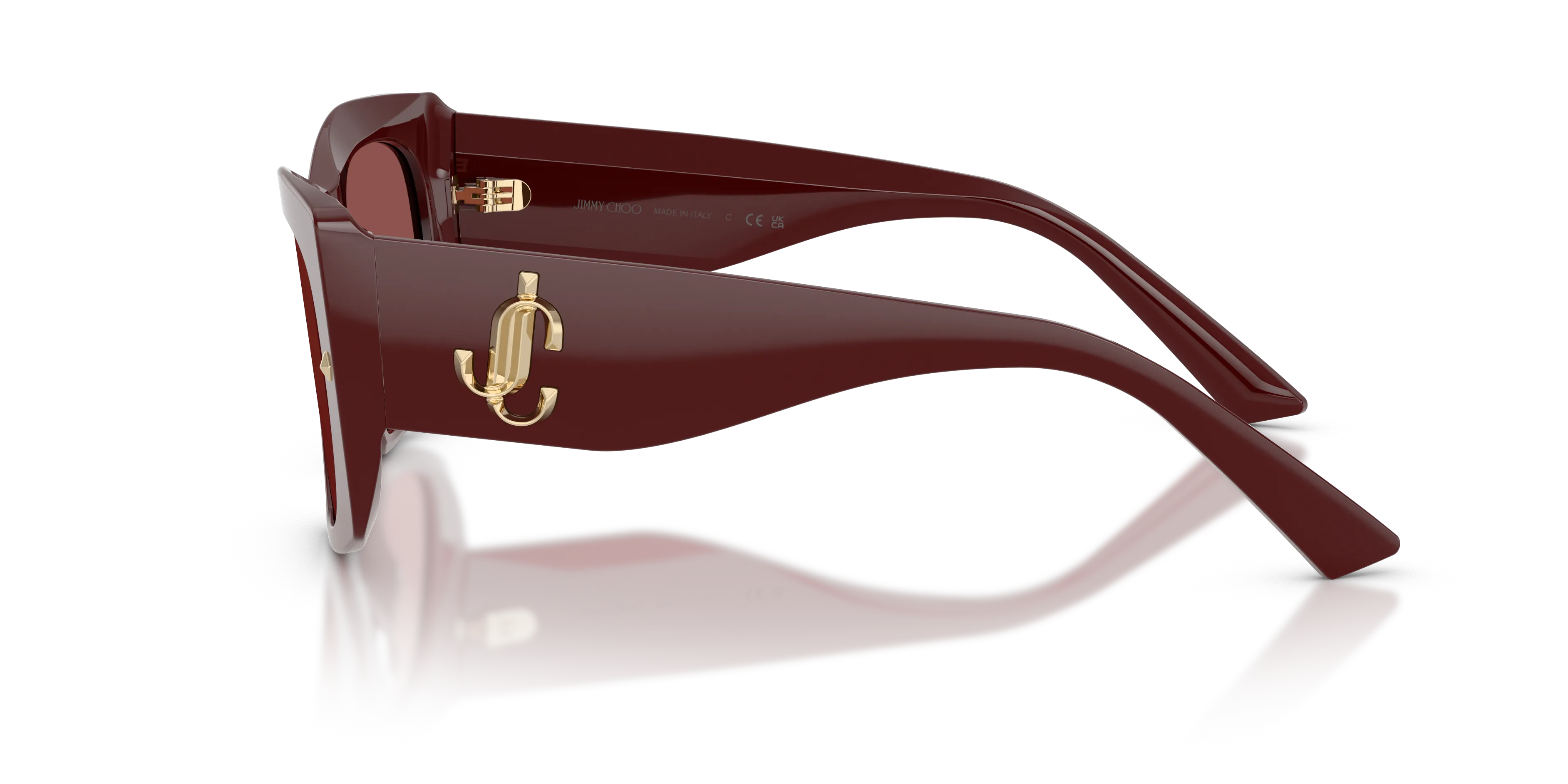 Jimmy Choo JC5061U 505775 Occhiali da sole Acetato Rosso Viola Farfalla Normale - immagine 4