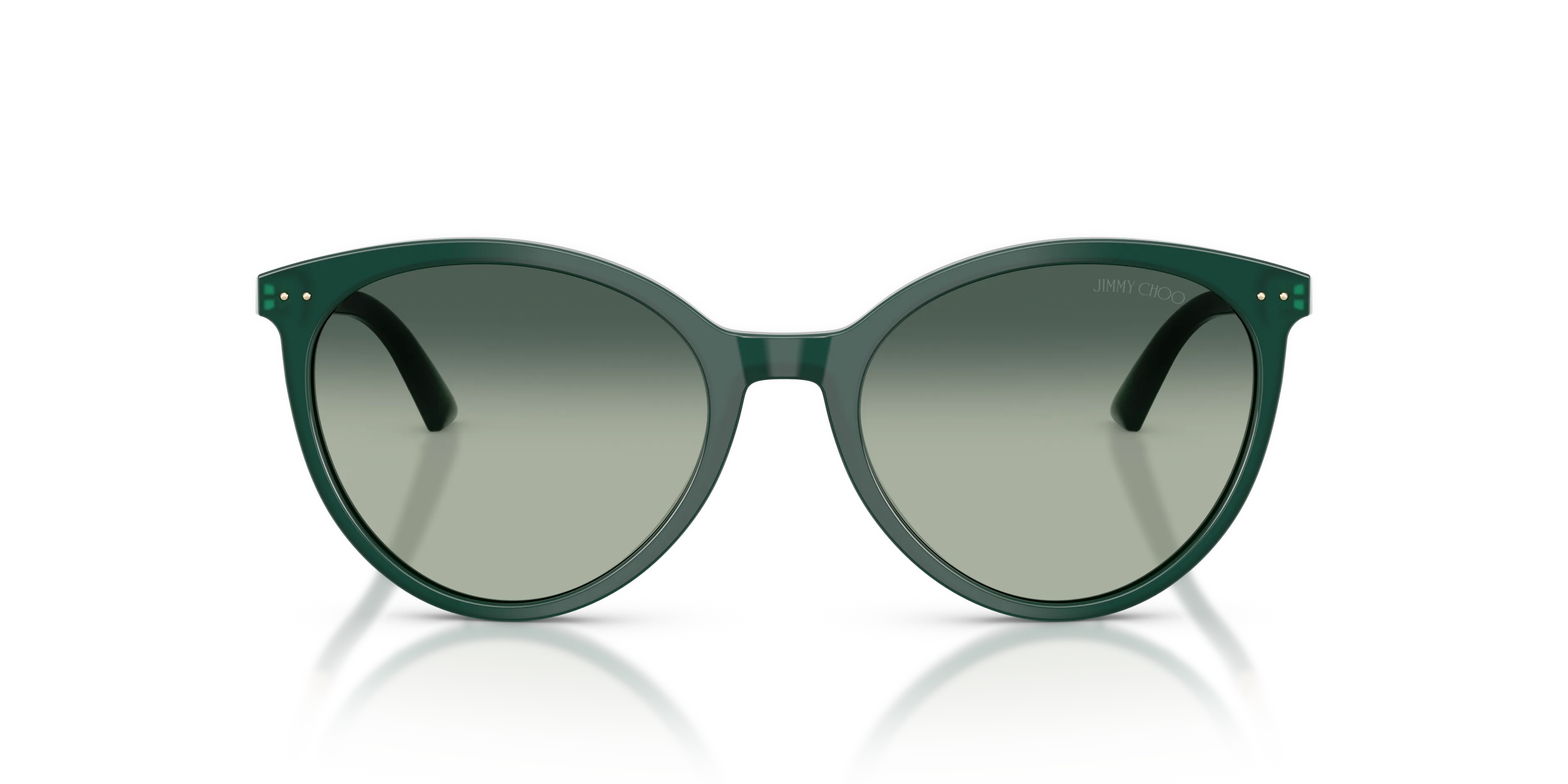 Jimmy Choo JC5060 510019 Occhiali da sole Acetato Verde Blu Pantos Normale Sfumato - immagine 3