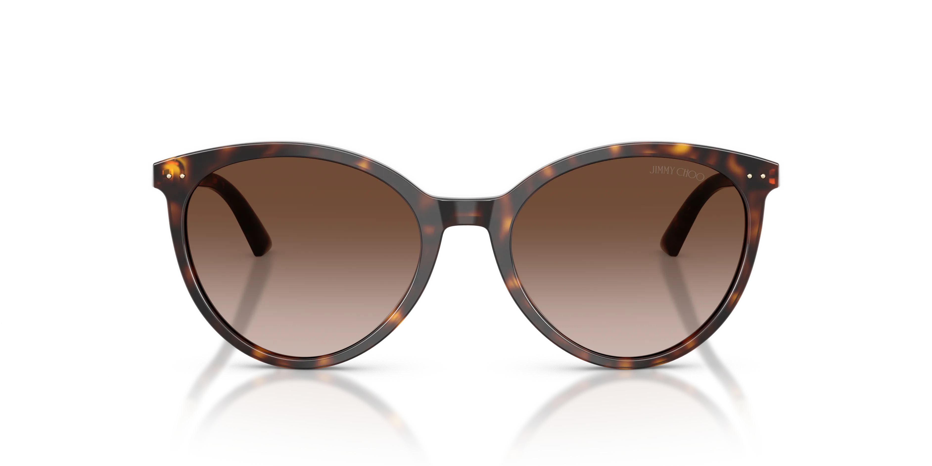 Jimmy Choo JC5060 500213 Occhiali da sole Acetato Tartaruga Marrone Pantos Normale Sfumato - immagine 3