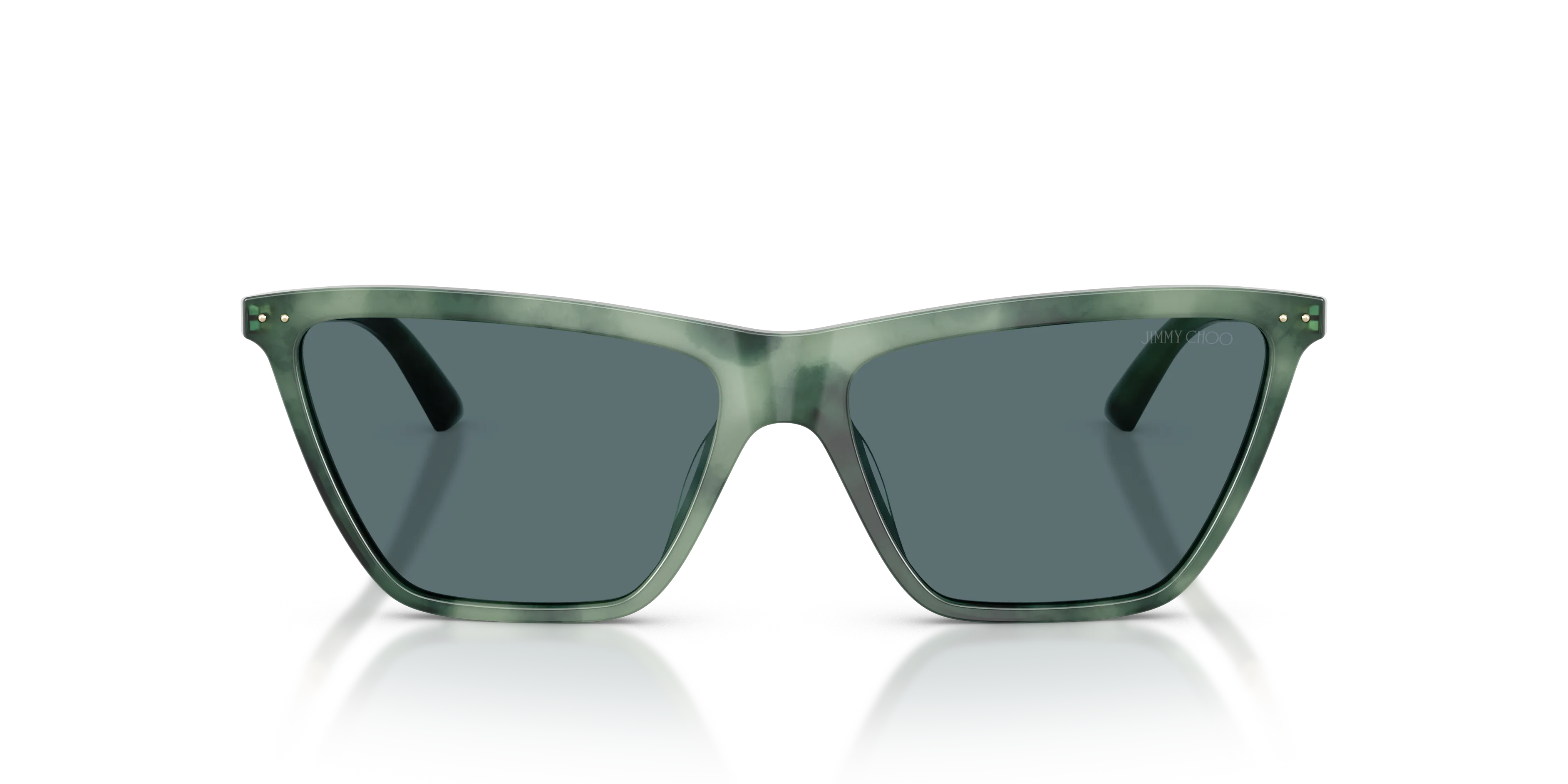 Jimmy Choo JC5059U 509987 Occhiali da sole Acetato Verde Grigio Cat Eye Normale - immagine 3