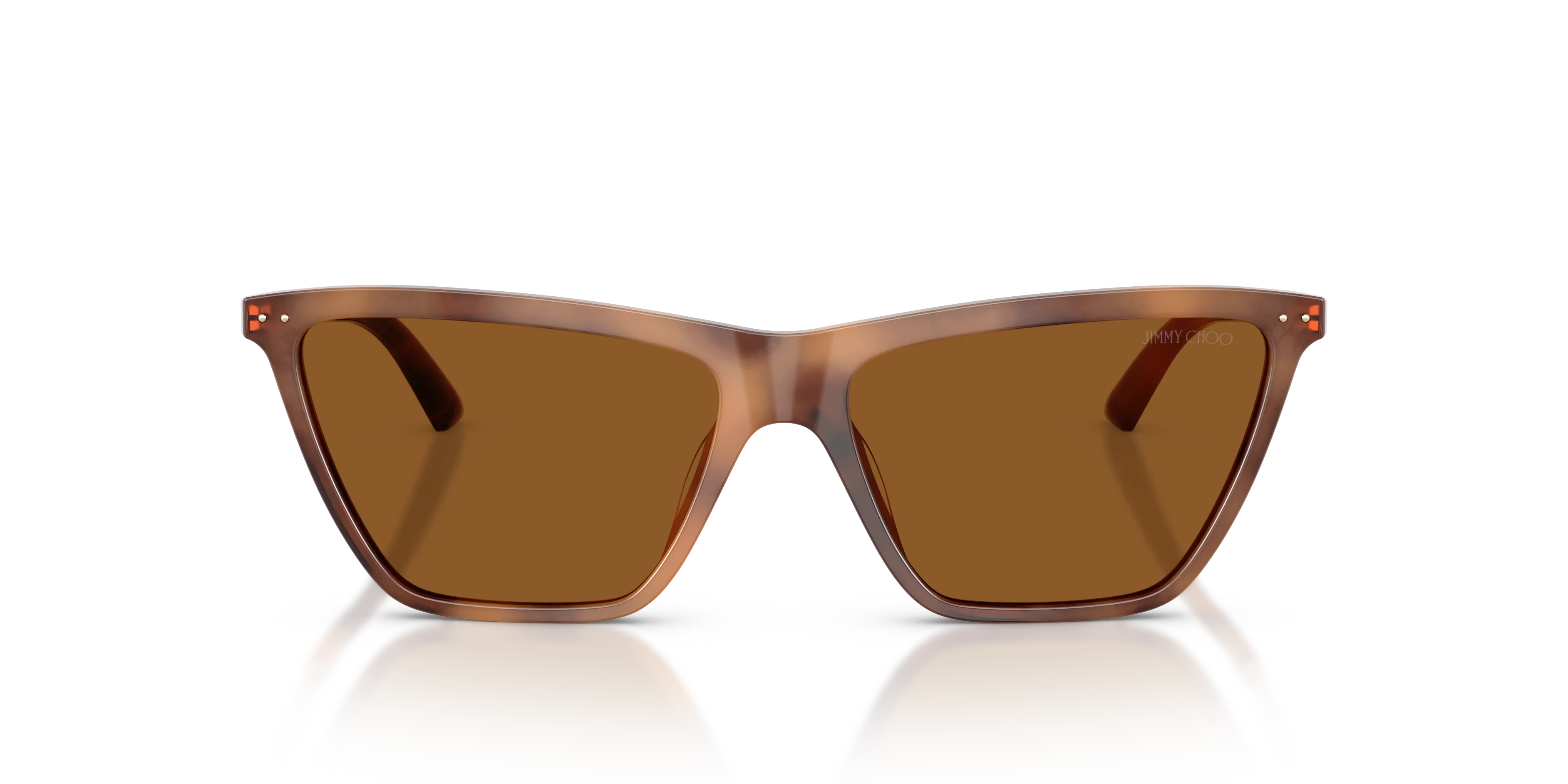 Jimmy Choo JC5059U 509673 Occhiali da sole Acetato Marrone Marrone Cat Eye Normale - immagine 3