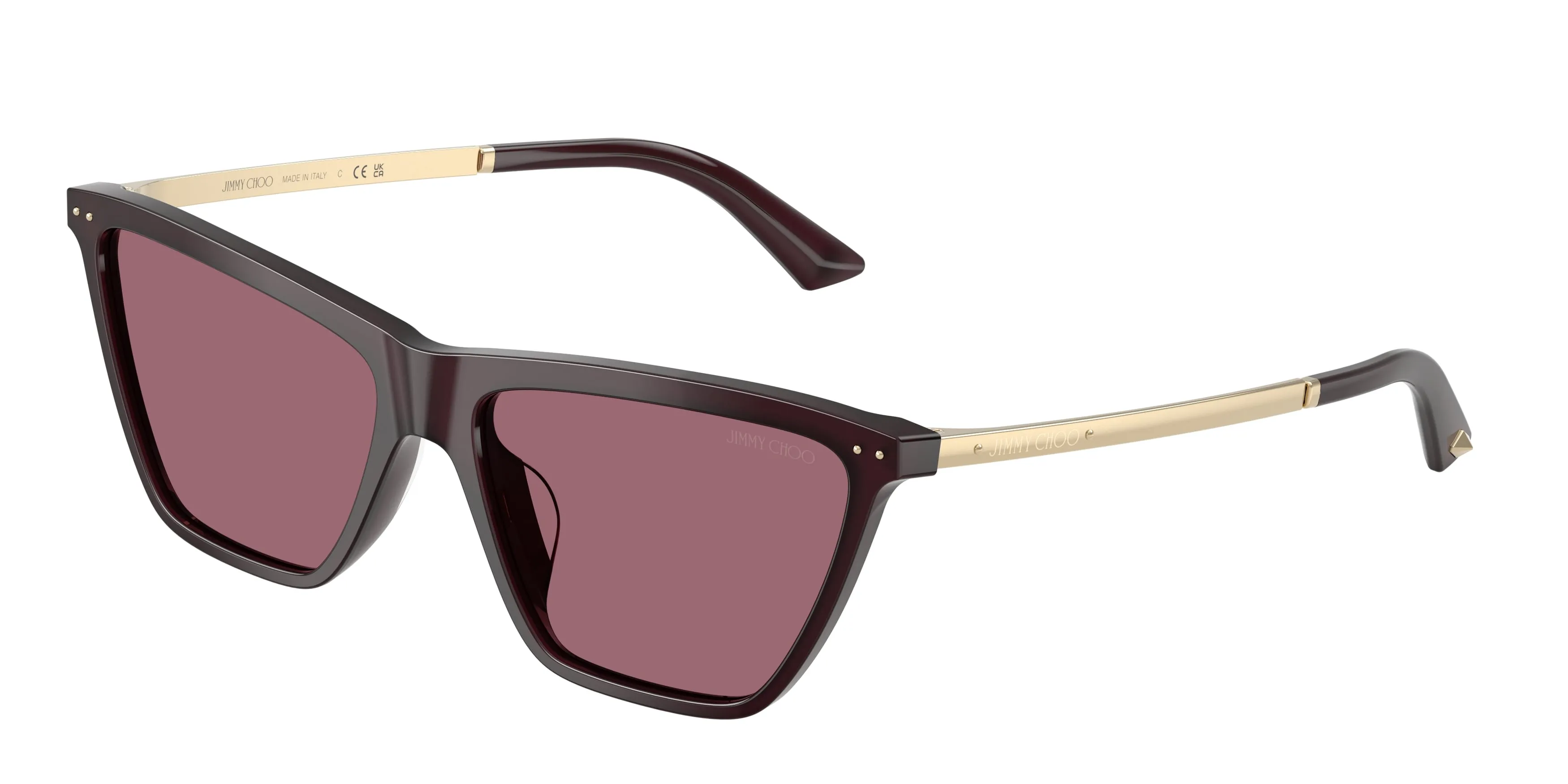 Jimmy Choo JC5059U 50861A Occhiali da sole Acetato Viola Viola Cat Eye Normale - immagine 1