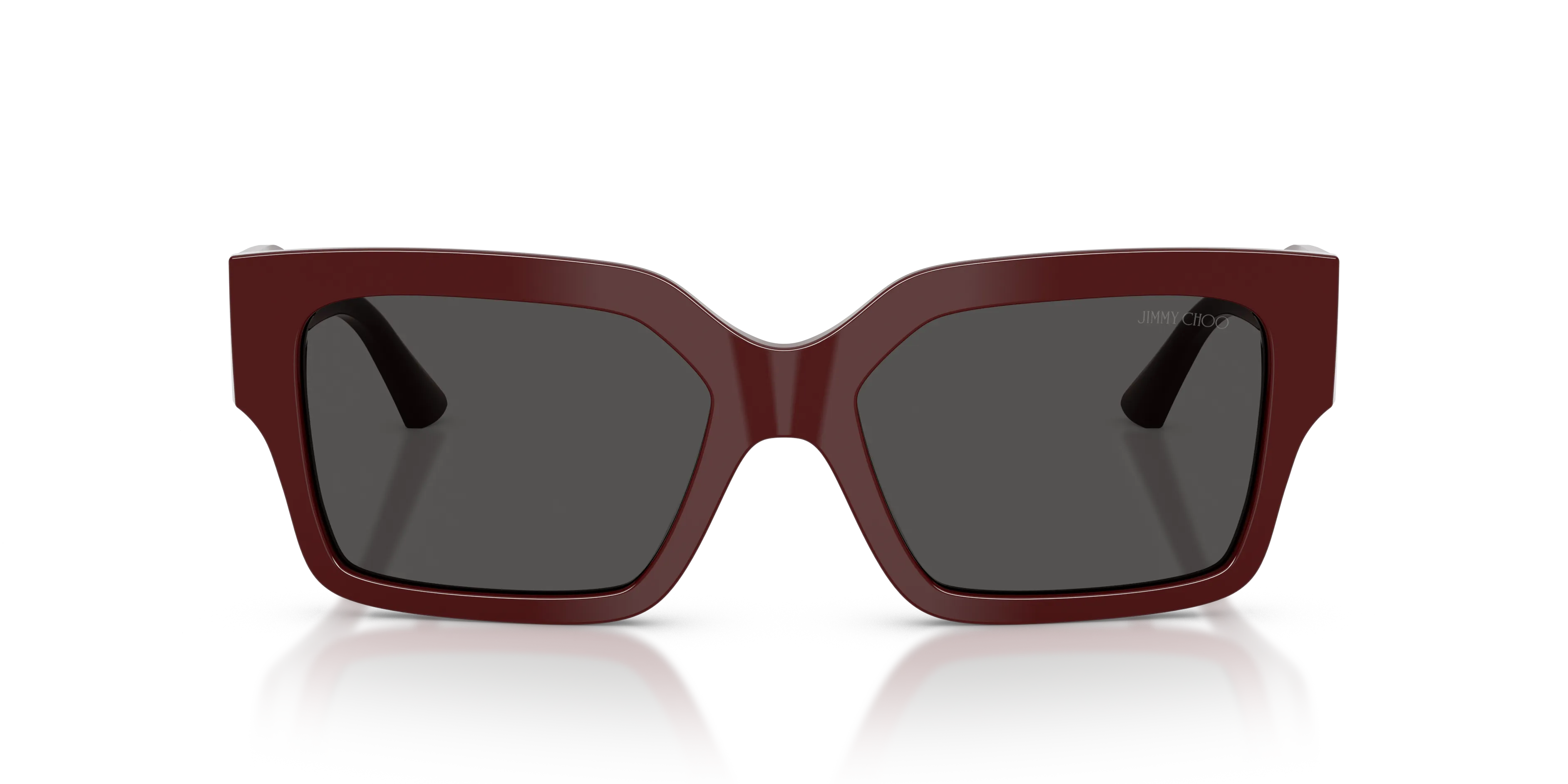 Jimmy Choo JC5058JU 505787 Occhiali da sole Acetato Rosso Grigio Squadrata Normale - immagine 3