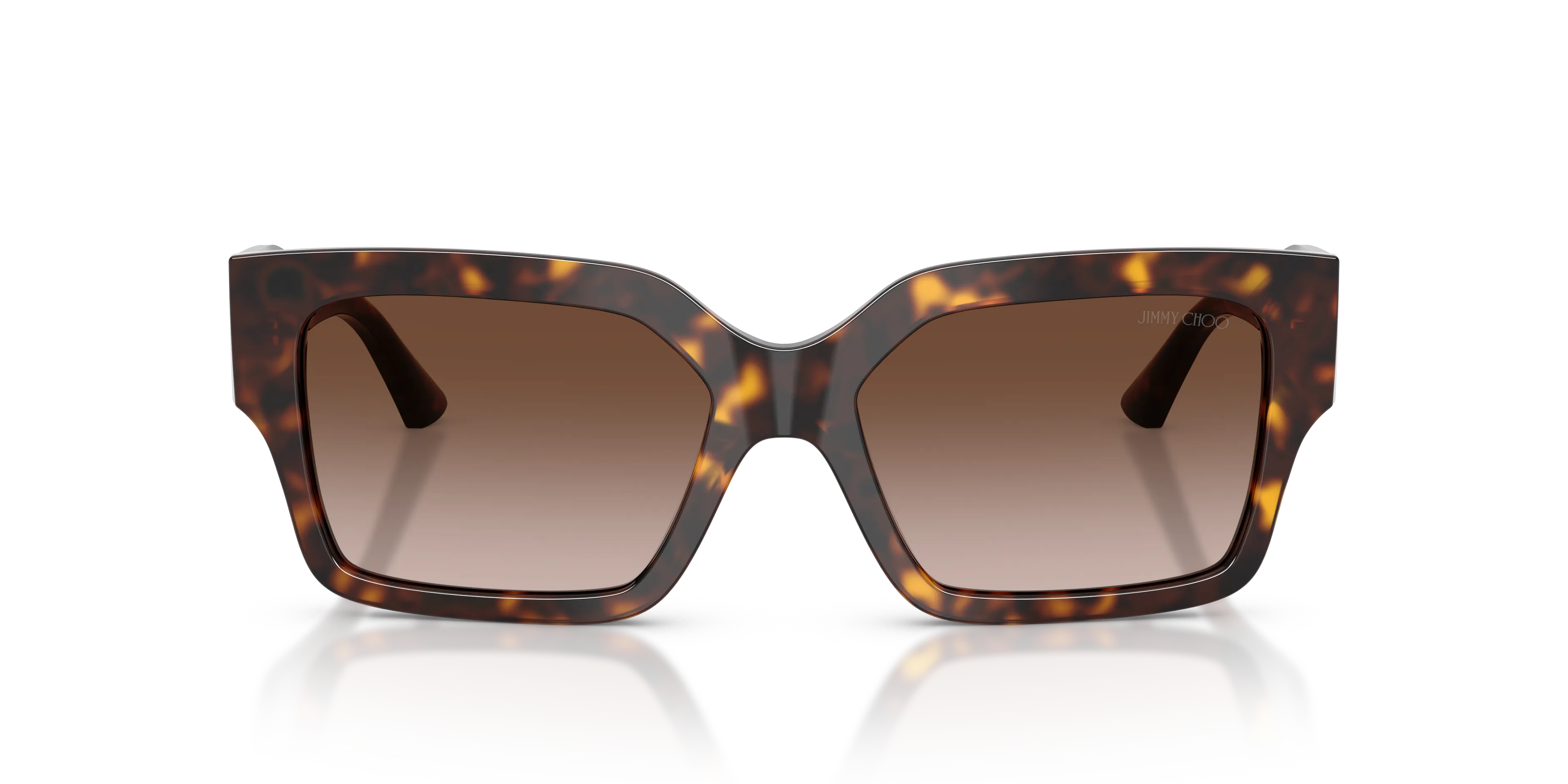 Jimmy Choo JC5058JU 500213 Occhiali da sole Acetato Tartaruga Marrone Squadrata Normale Sfumato - immagine 3