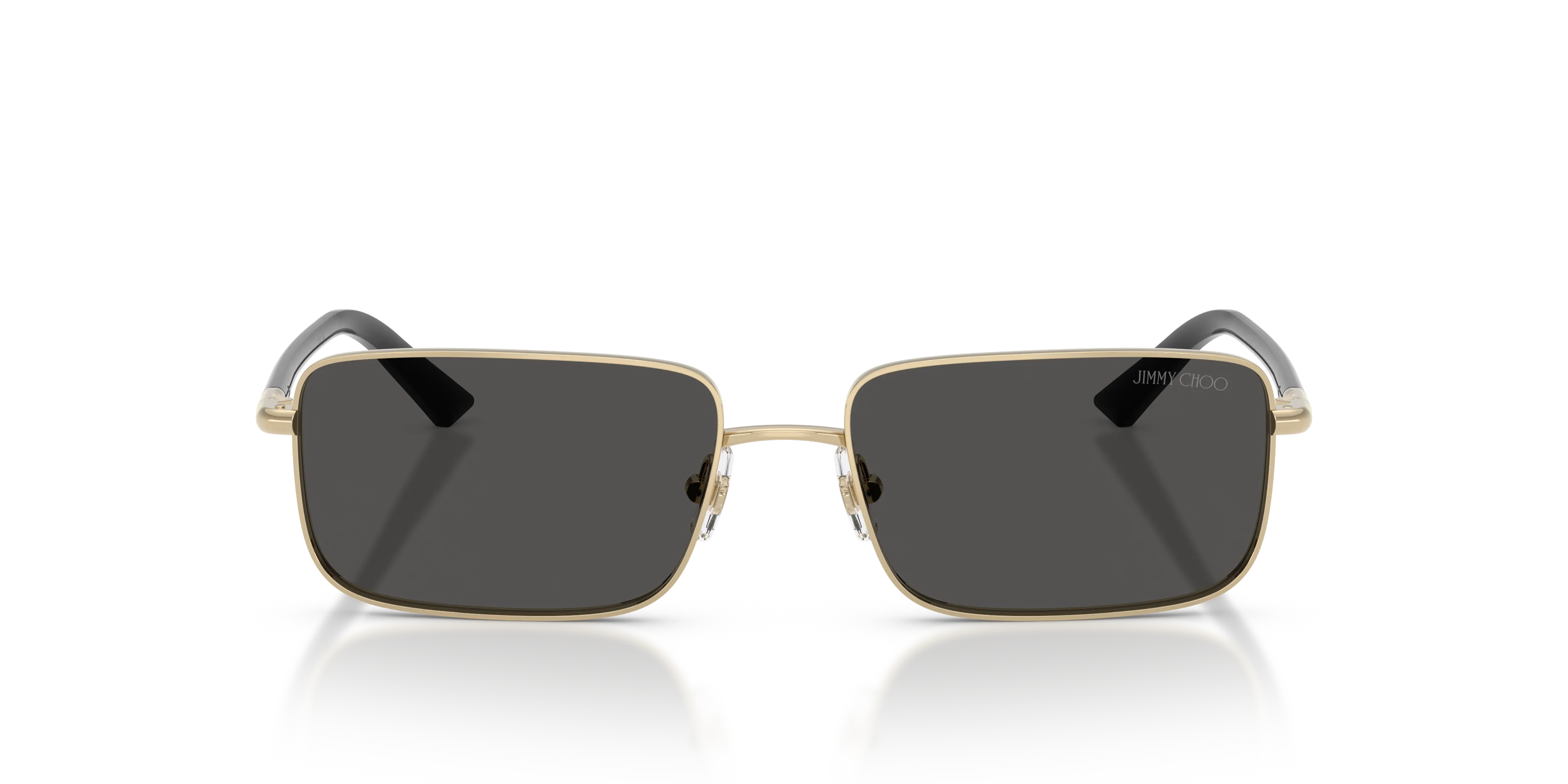 Jimmy Choo JC4027 300687 Occhiali da sole Metallo Oro Grigio Squadrata Normale - immagine 3