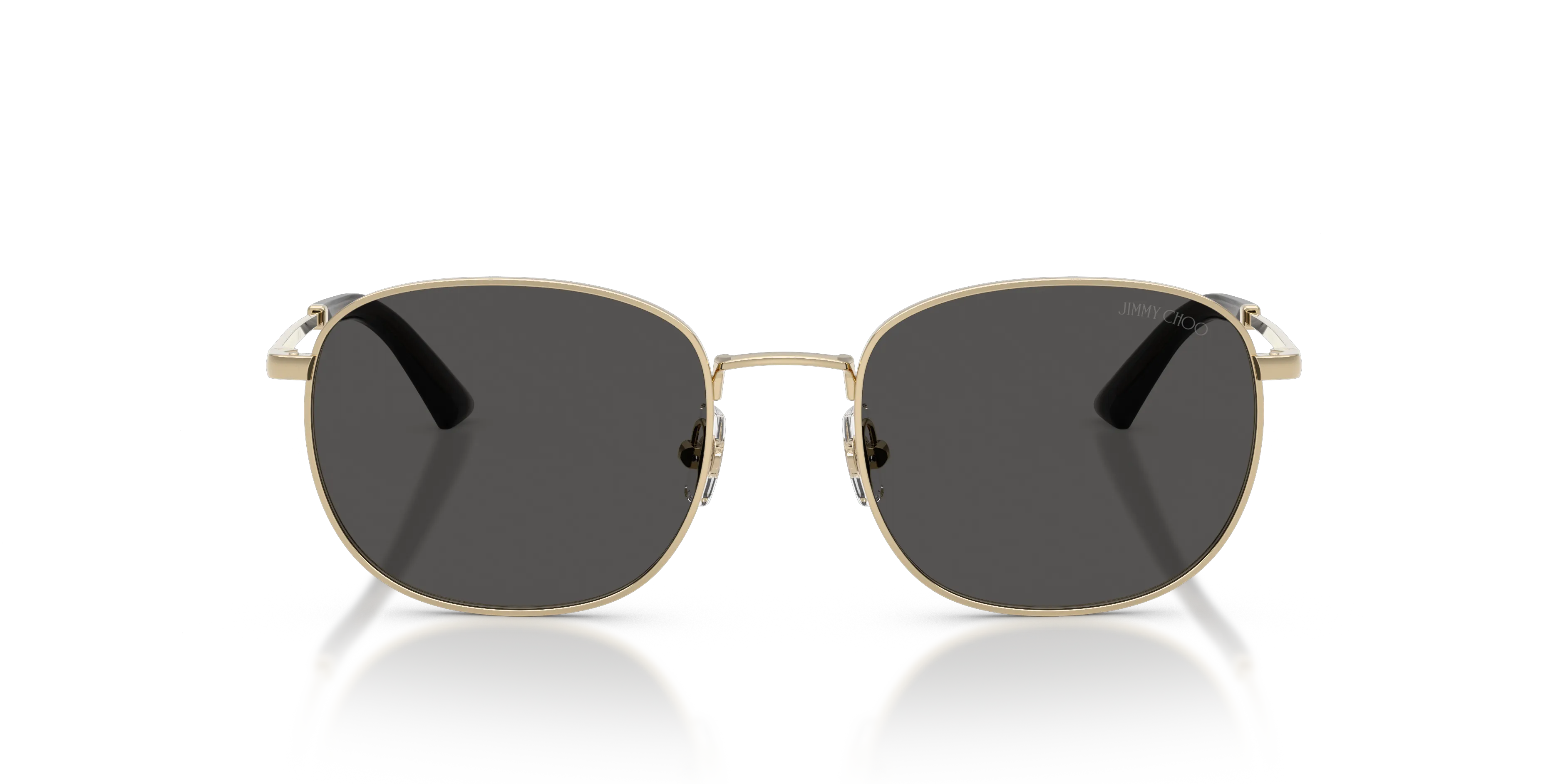 Jimmy Choo JC4025B 300687 Occhiali da sole Metallo Oro Grigio Pantos Normale - immagine 3