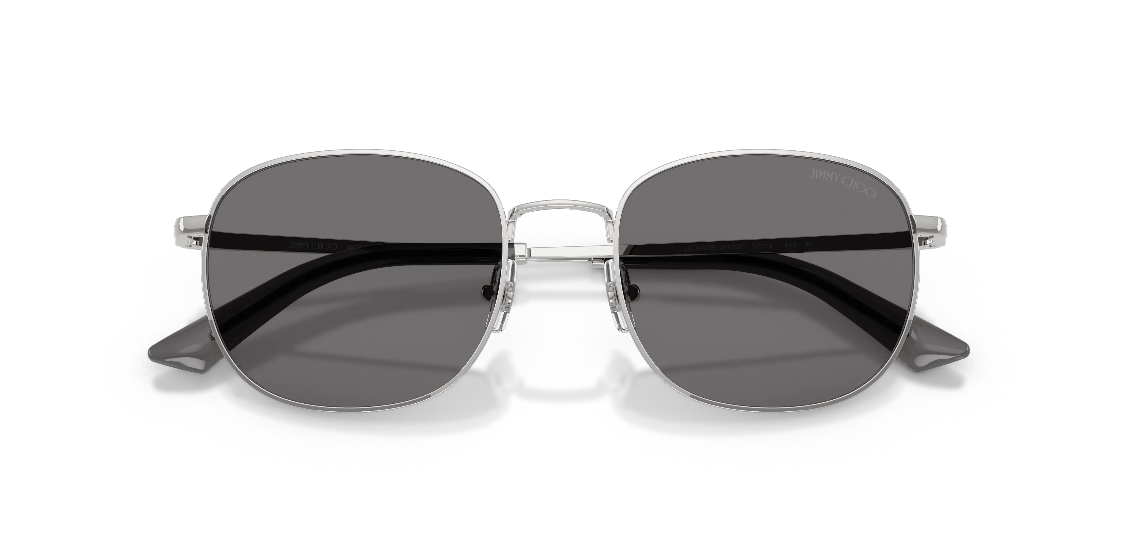 Jimmy Choo JC4025B 300281 Occhiali da sole Metallo Argento Grigio Pantos Polarizzata - immagine 2