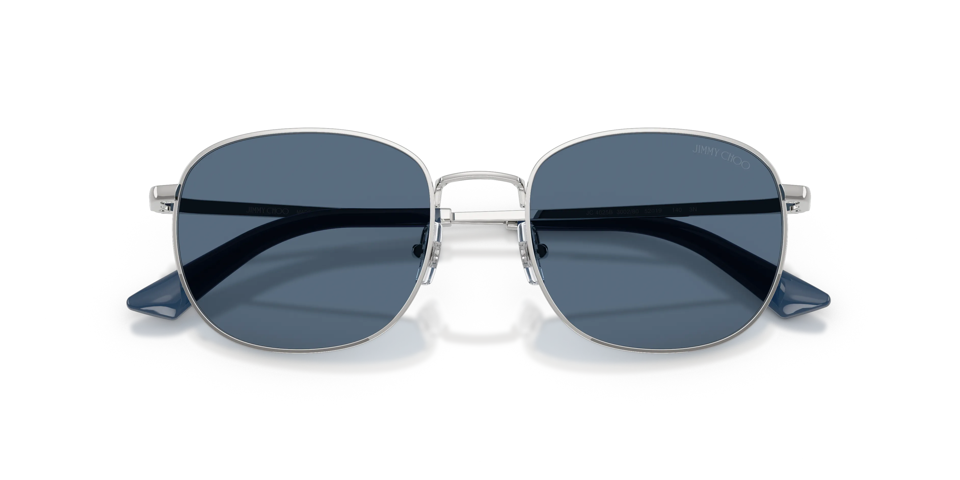 Jimmy Choo JC4025B 300280 Occhiali da sole Metallo Argento Blu Pantos Normale - immagine 2