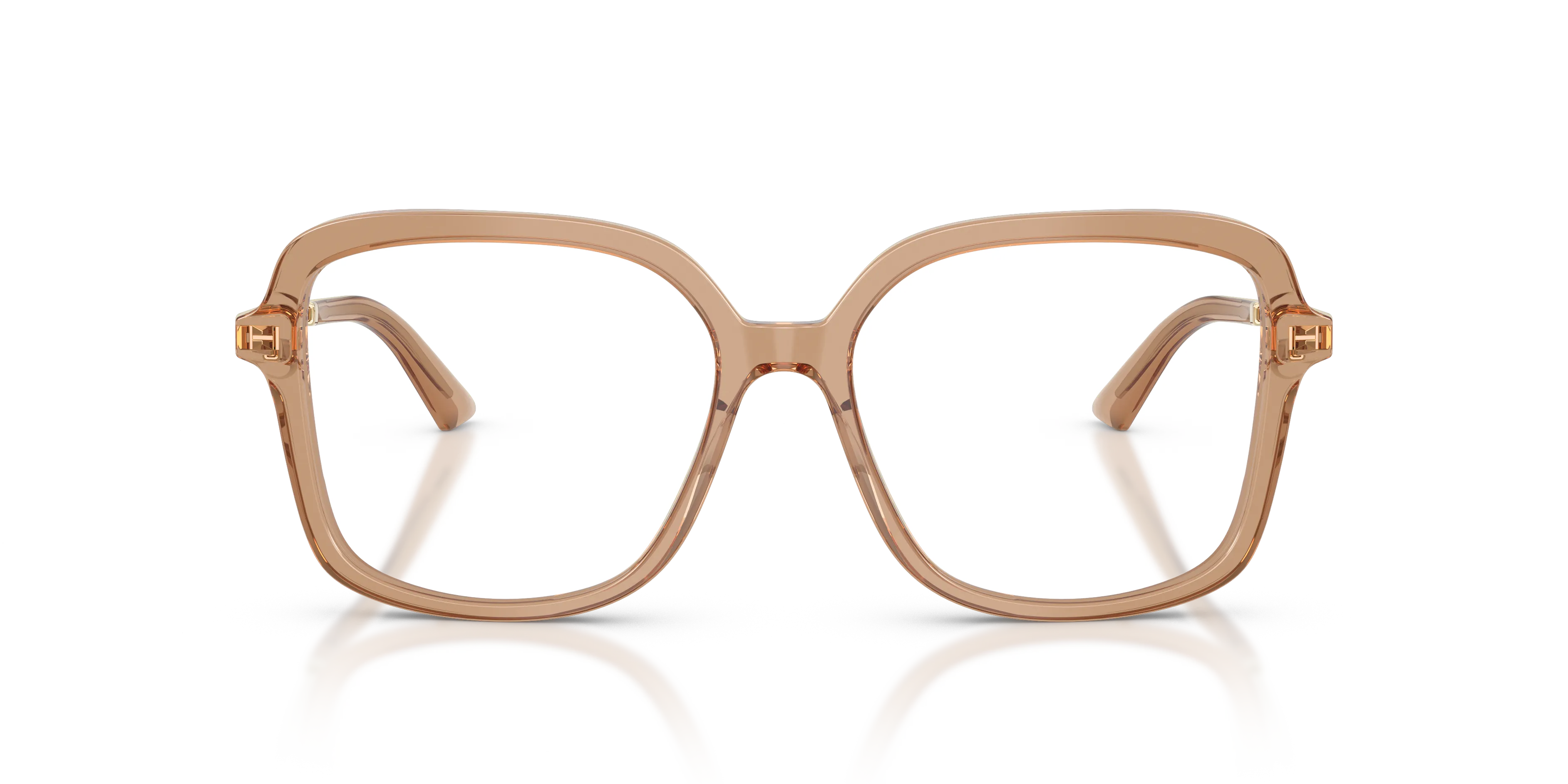 Jimmy Choo JC3061U 5076 Montature da vista Acetato Marrone Trasparente Squadrata Normale - immagine 3