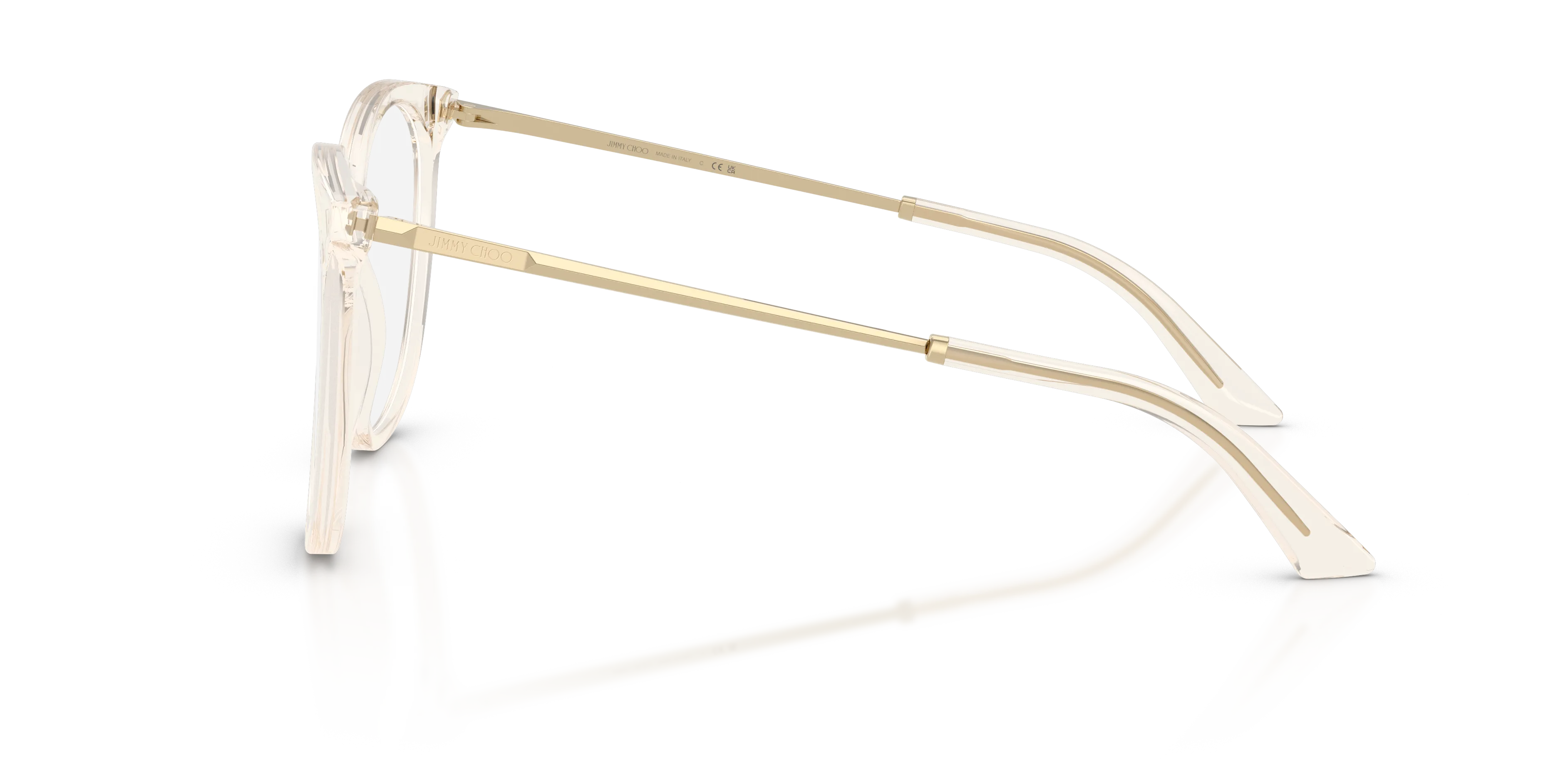 Jimmy Choo JC3060 5107 Montature da vista Acetato Marrone Trasparente Pantos Normale - immagine 4