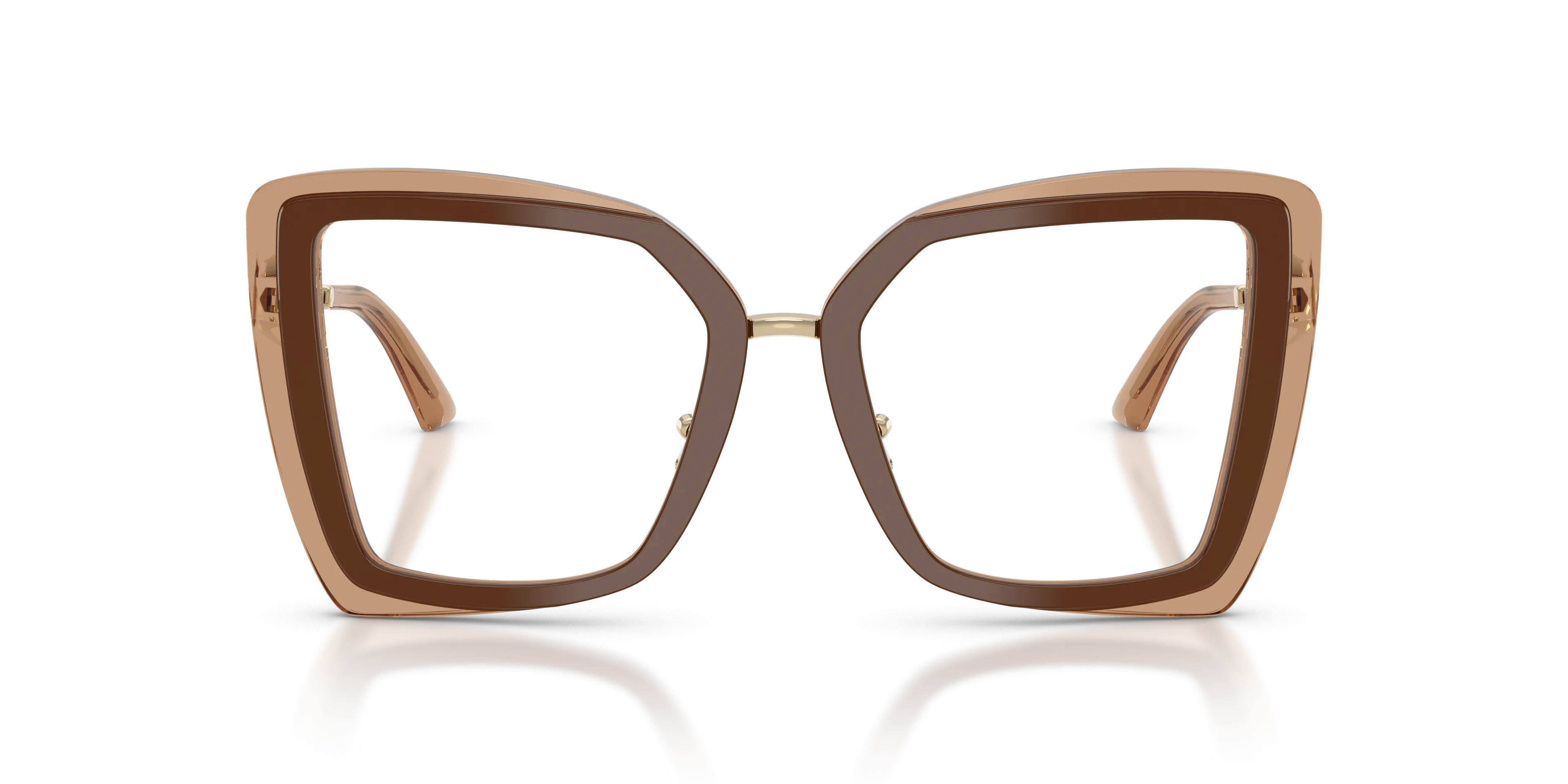 Jimmy Choo JC3059 5105 Montature da vista Acetato Marrone Trasparente Farfalla Normale - immagine 3