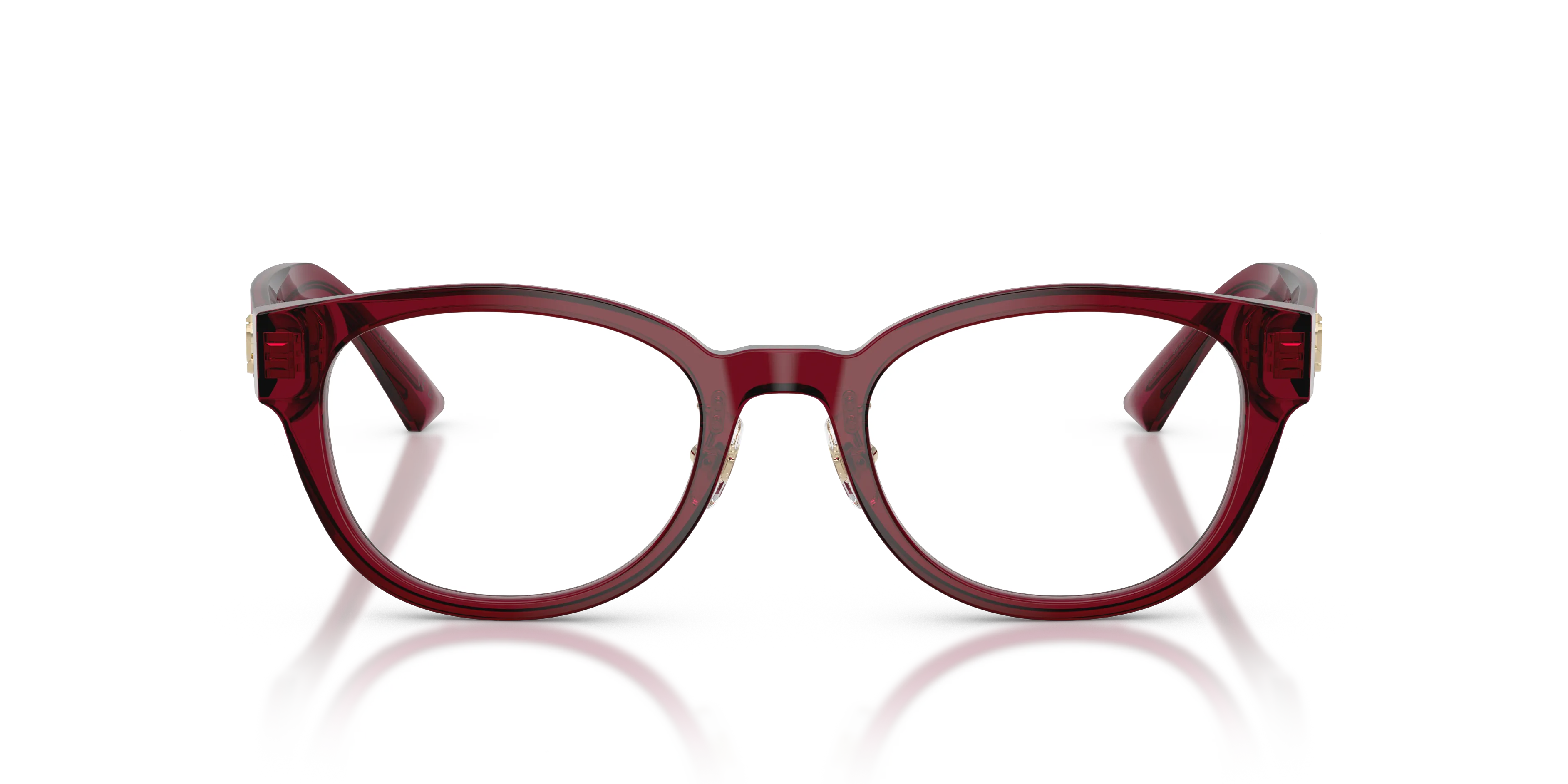 Jimmy Choo JC3058D 5062 Montature da vista Acetato Rosso Trasparente Pantos Normale - immagine 3