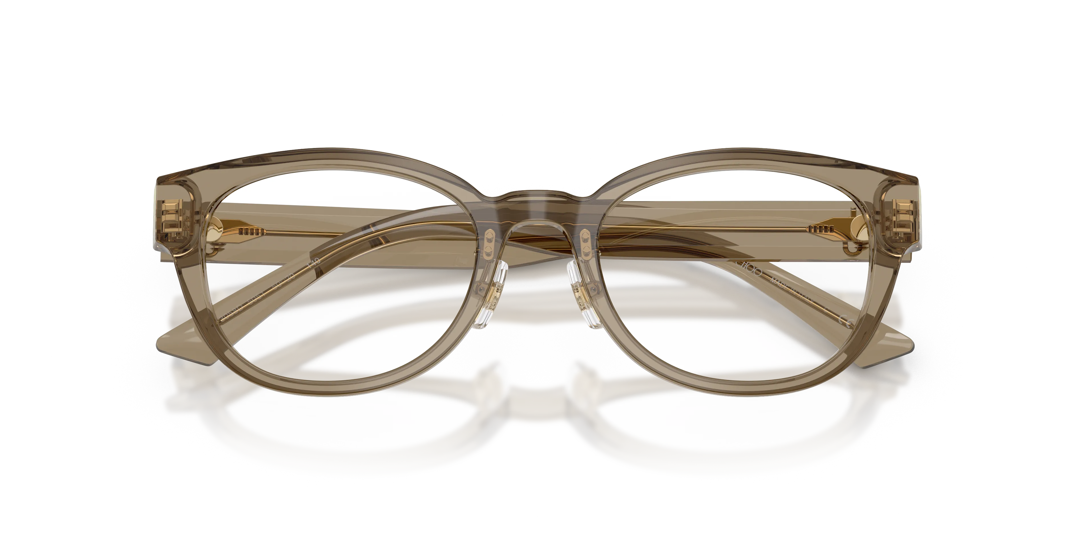 Jimmy Choo JC3058D 5051 Montature da vista Acetato Marrone Trasparente Pantos Normale - immagine 2