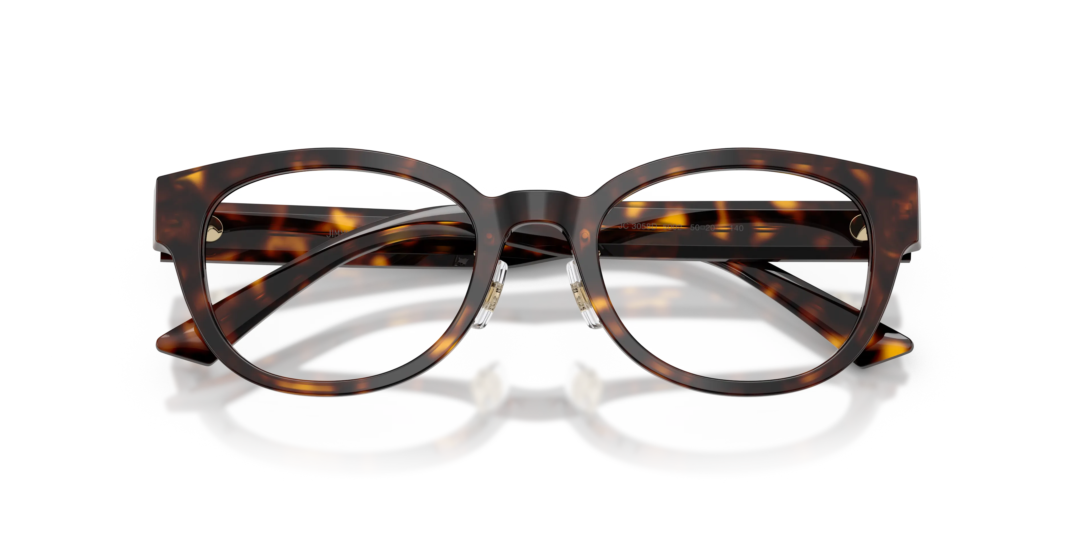 Jimmy Choo JC3058D 5002 Montature da vista Acetato Tartaruga Trasparente Pantos Normale - immagine 2