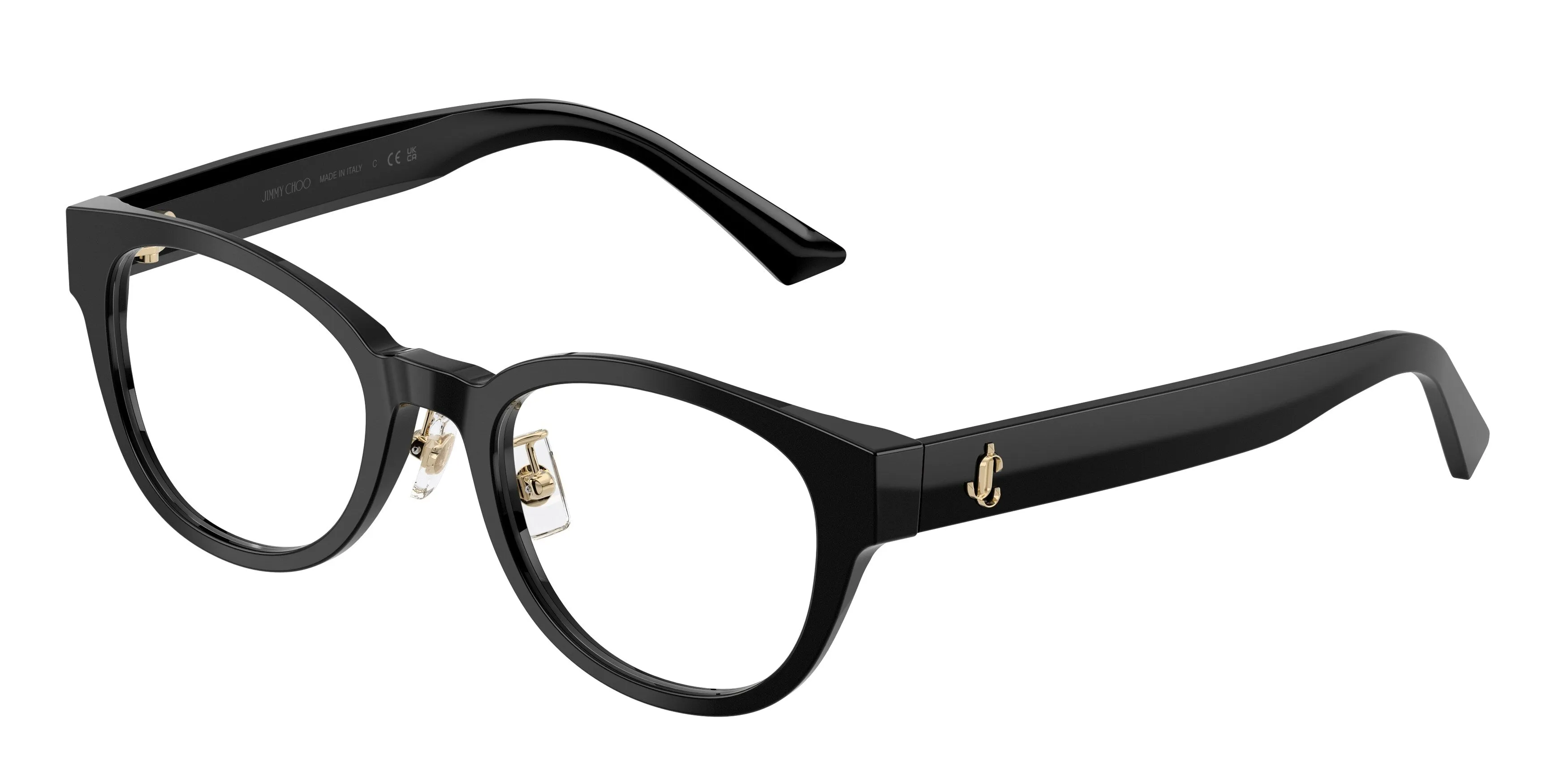 Jimmy Choo JC3058D 5000 Montature da vista Acetato Nero Trasparente Pantos Normale - immagine 1