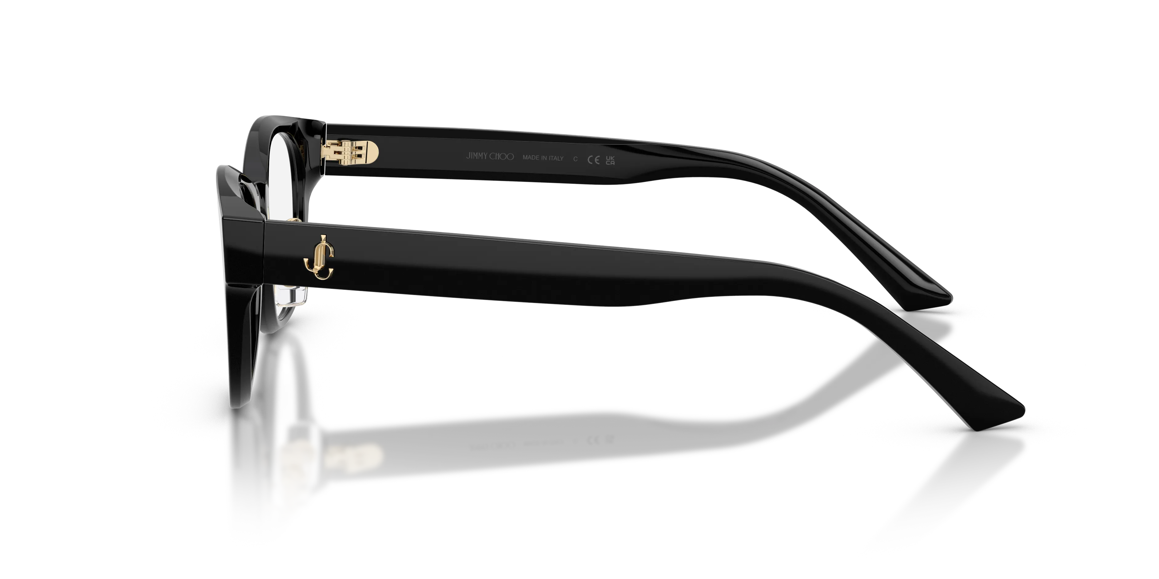 Jimmy Choo JC3058D 5000 Montature da vista Acetato Nero Trasparente Pantos Normale - immagine 4