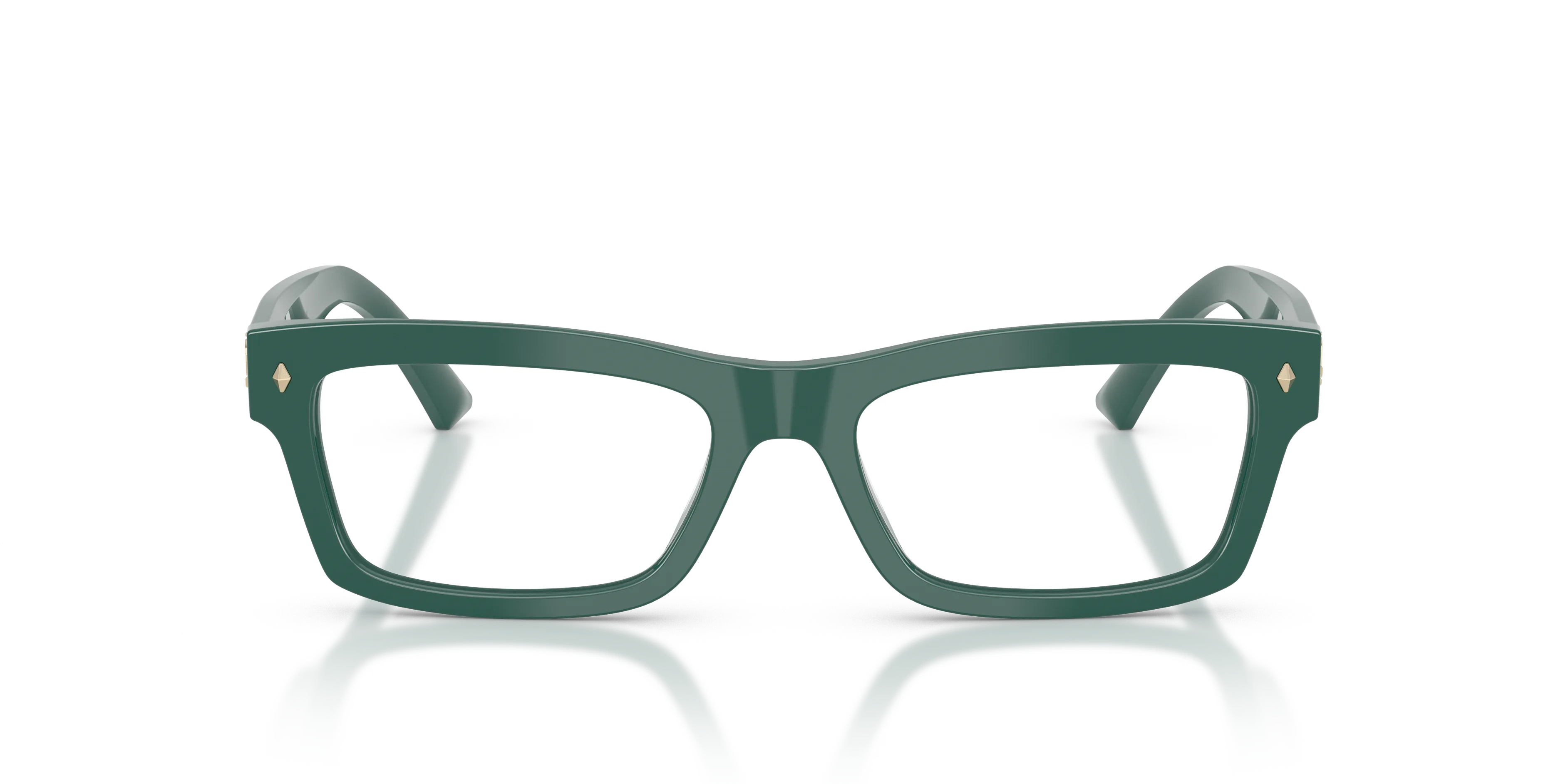 Jimmy Choo JC3057U 5101 Montature da vista Acetato Verde Trasparente Squadrata Normale - immagine 3