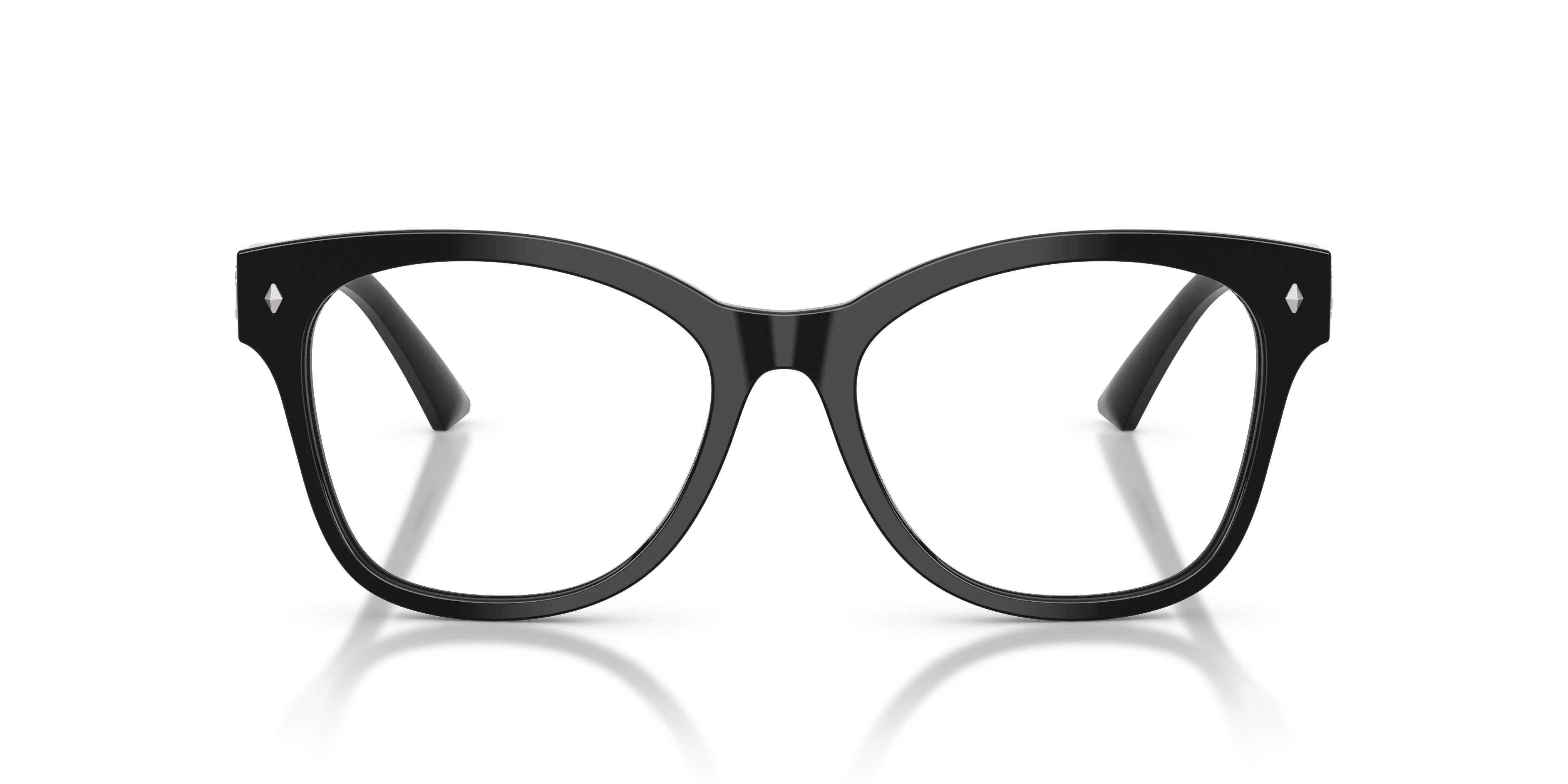 Jimmy Choo JC3056 5017 Montature da vista Acetato Nero Trasparente Squadrata Normale - immagine 3