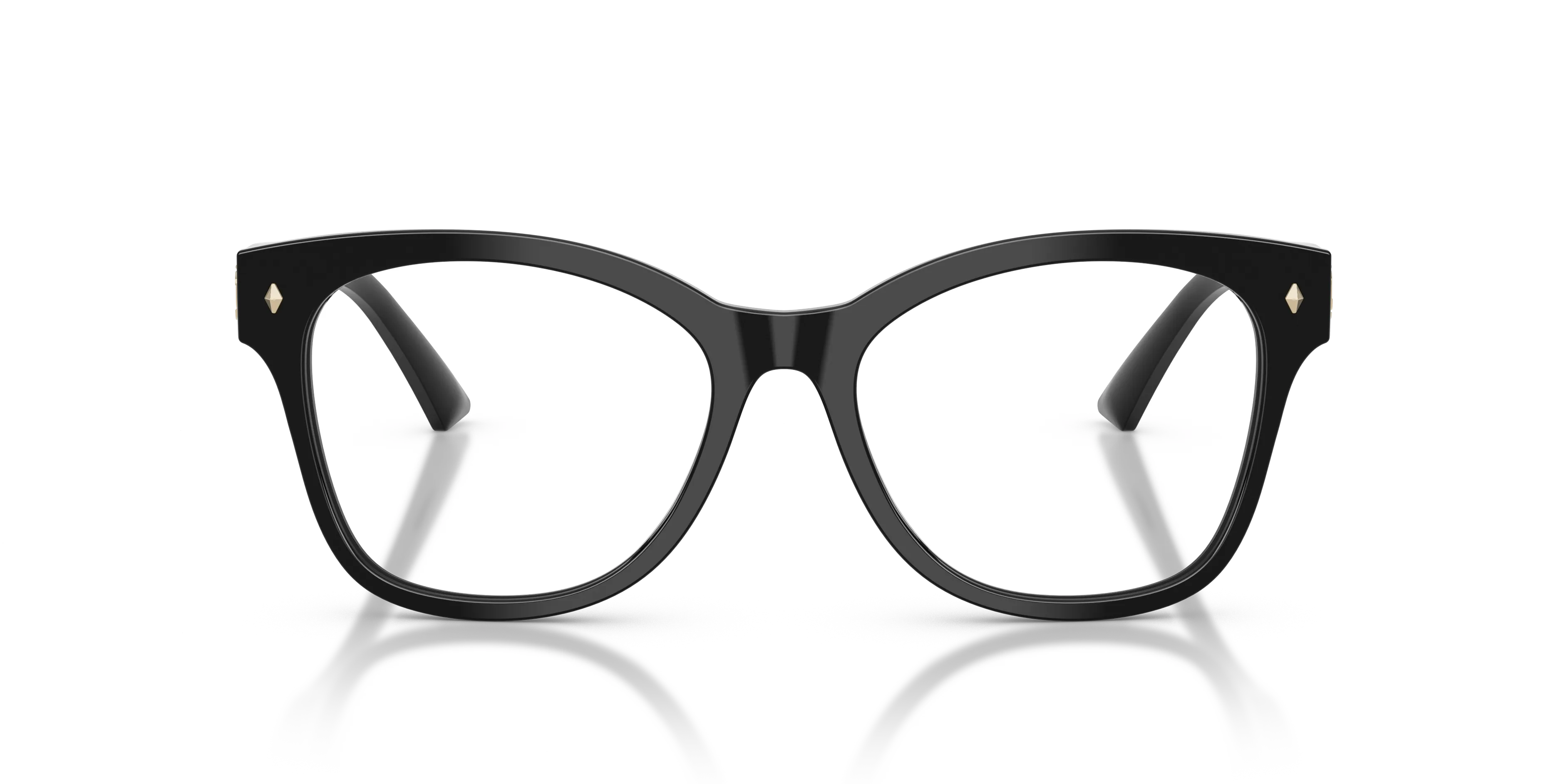 Jimmy Choo JC3056 5000 Montature da vista Acetato Nero Trasparente Squadrata Normale - immagine 3