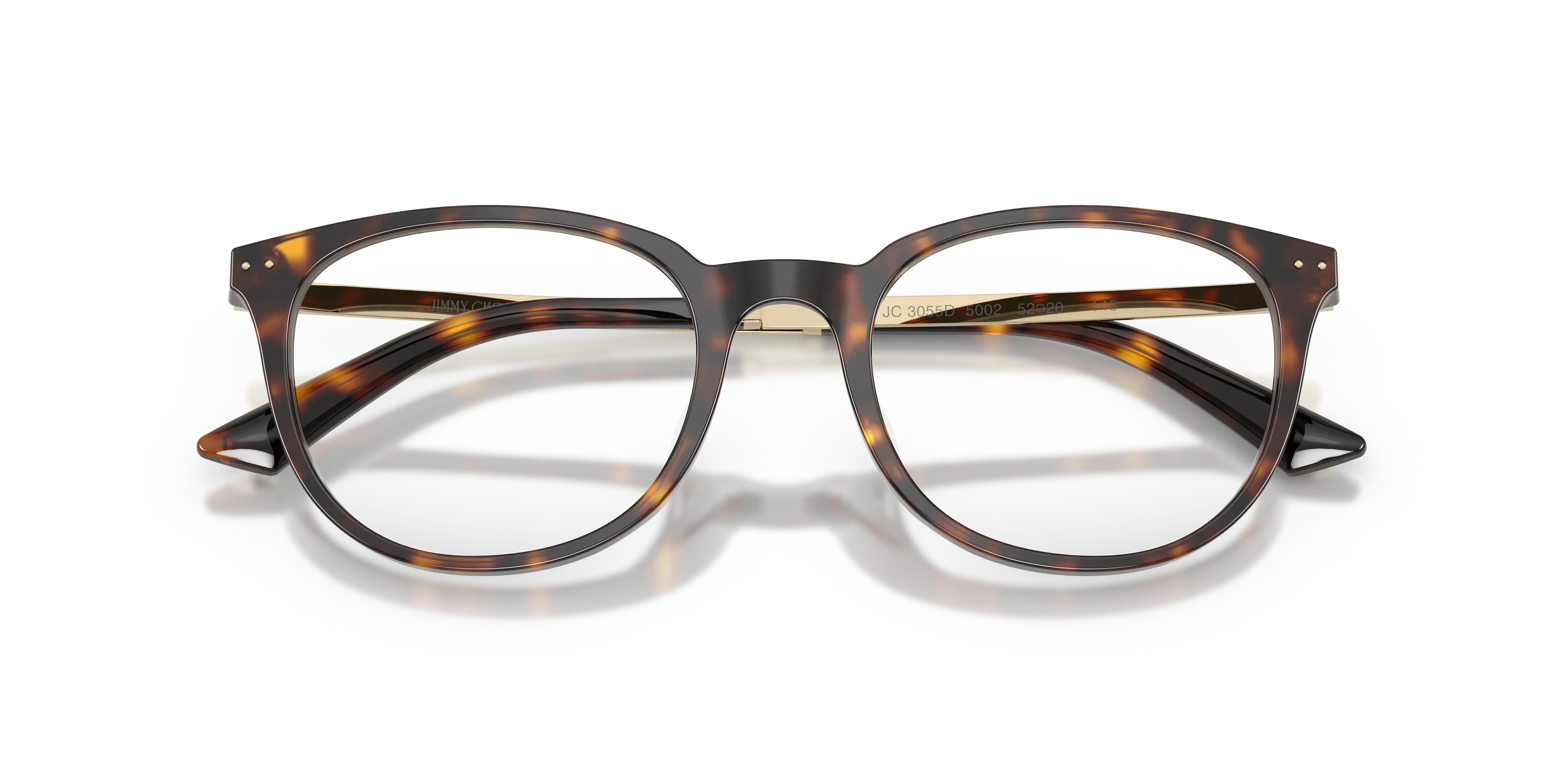 Jimmy Choo JC3055D 5002 Montature da vista Acetato Tartaruga Trasparente Pantos Normale - immagine 2