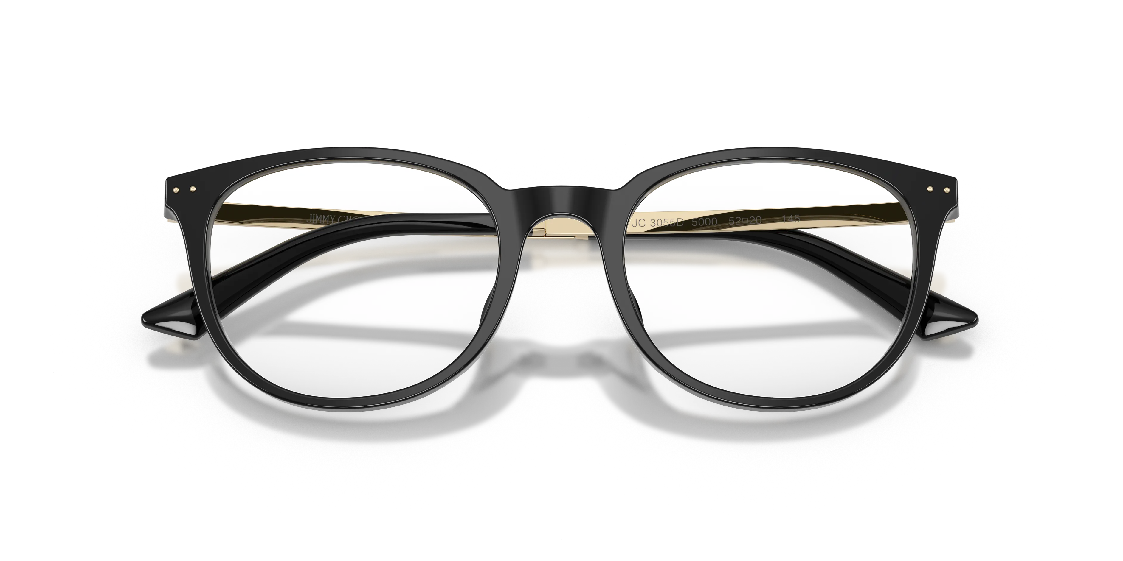 Jimmy Choo JC3055D 5000 Montature da vista Acetato Nero Trasparente Pantos Normale - immagine 2