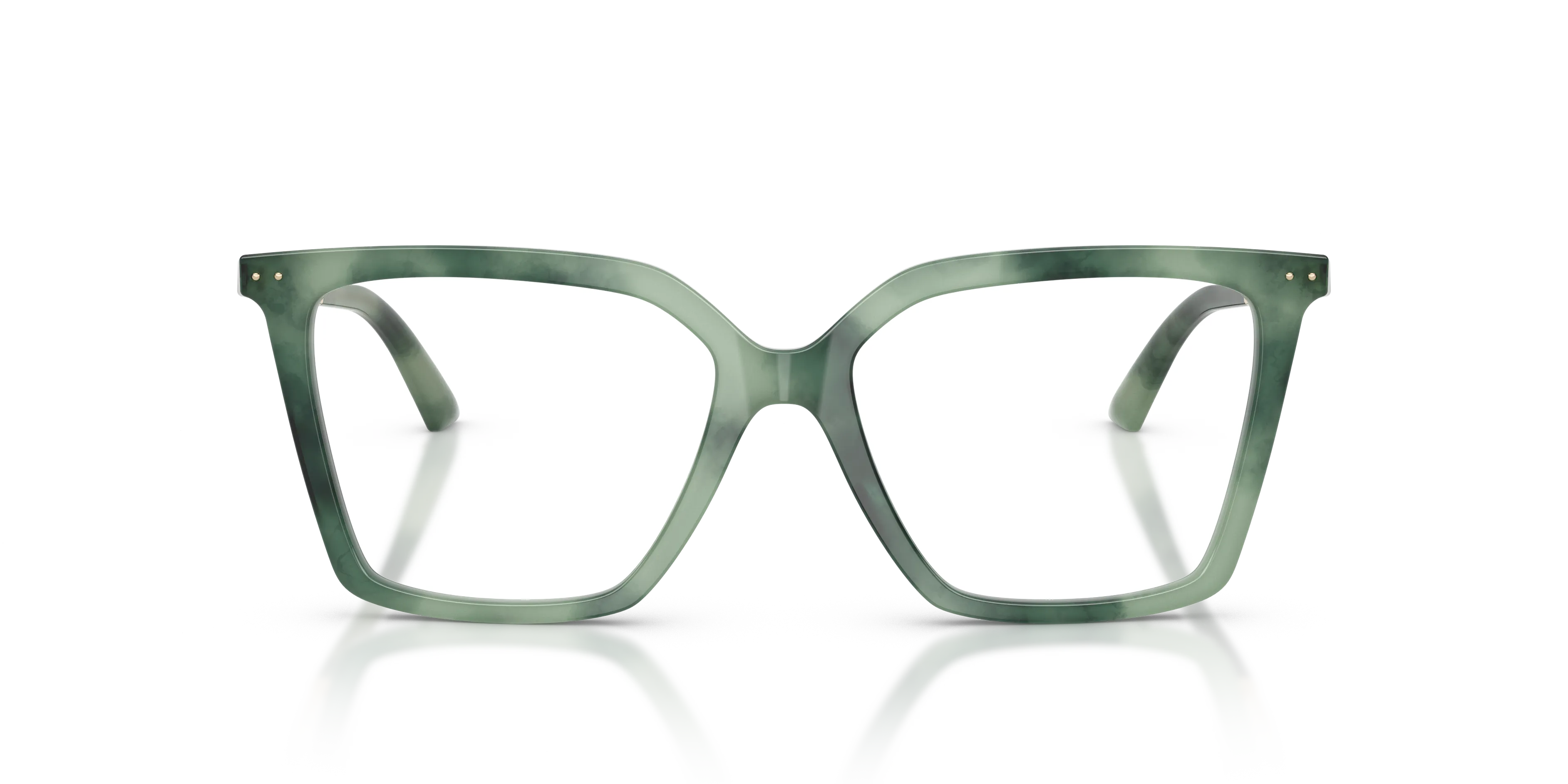 Jimmy Choo JC3054U 5099 Montature da vista Acetato Verde Trasparente Cat Eye Normale - immagine 3