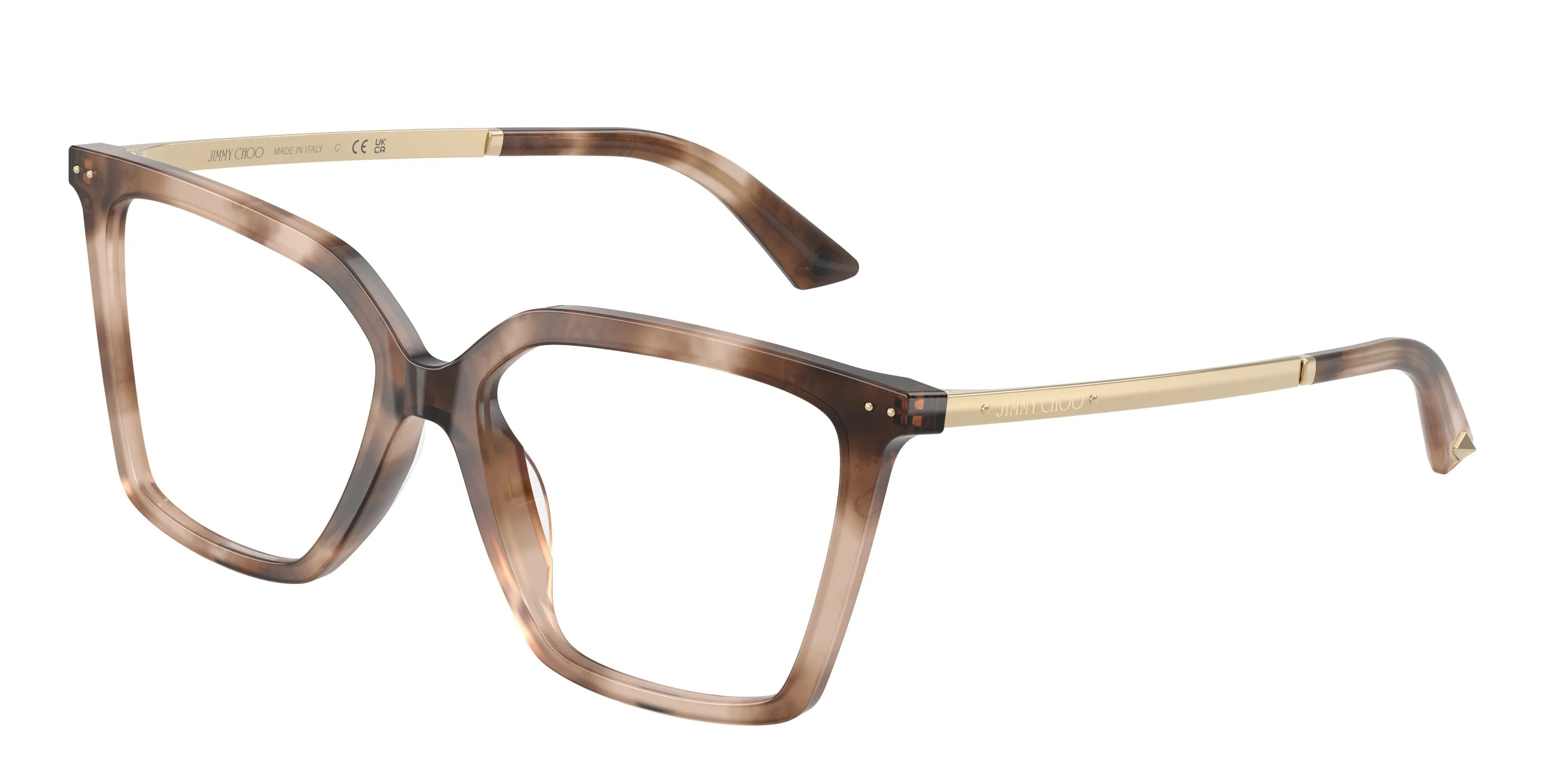 Jimmy Choo JC3054U 5097 Montature da vista Acetato Tartaruga Trasparente Cat Eye Normale - immagine 1