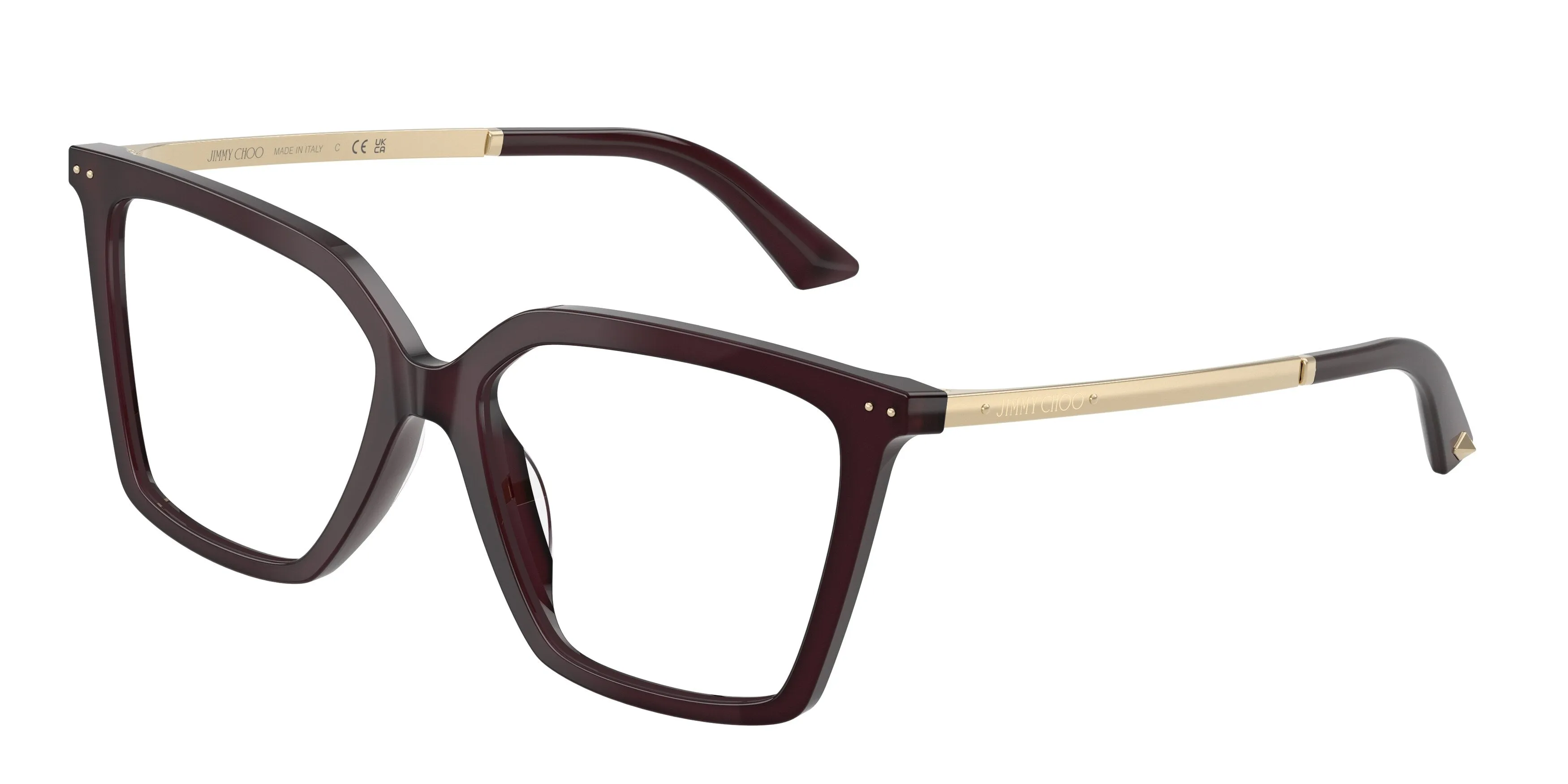 Jimmy Choo JC3054U 5086 Montature da vista Acetato Viola Trasparente Cat Eye Normale - immagine 1