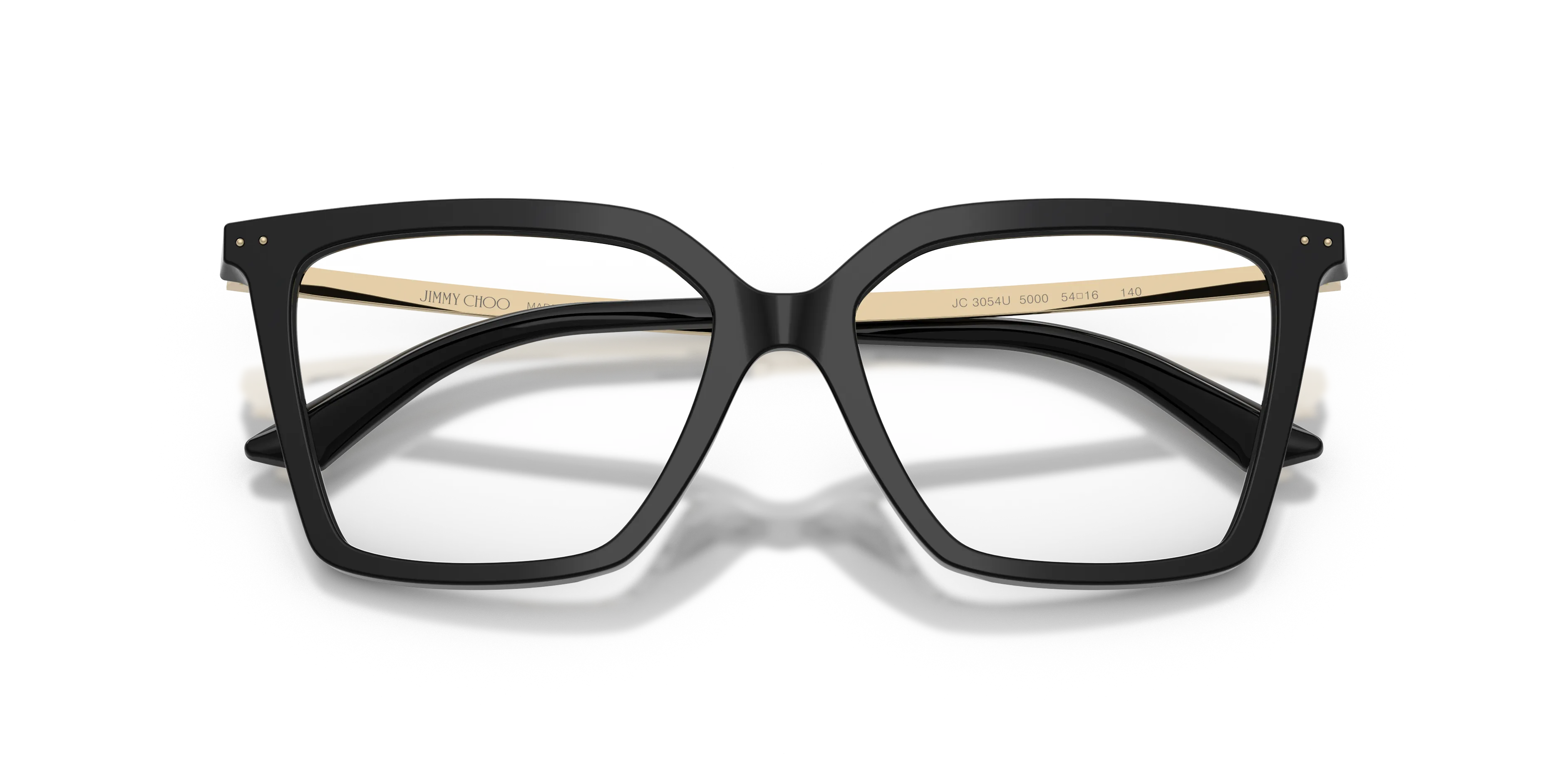 Jimmy Choo JC3054U 5000 Montature da vista Acetato Nero Trasparente Cat Eye Normale - immagine 2