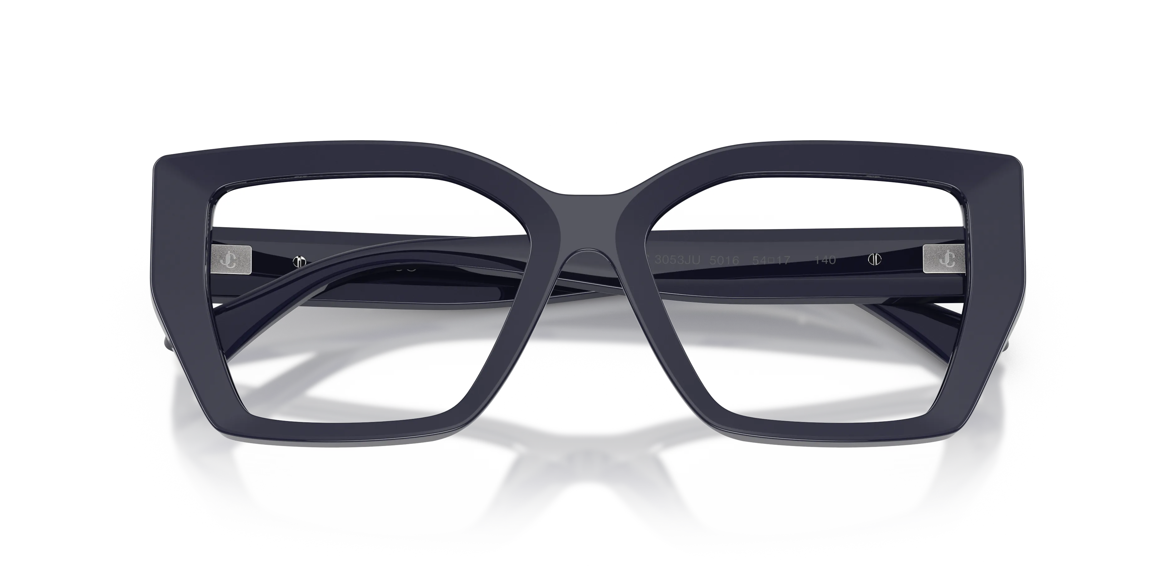 Jimmy Choo JC3053JU 5016 Montature da vista Acetato Blu Trasparente Geometrica Normale - immagine 2