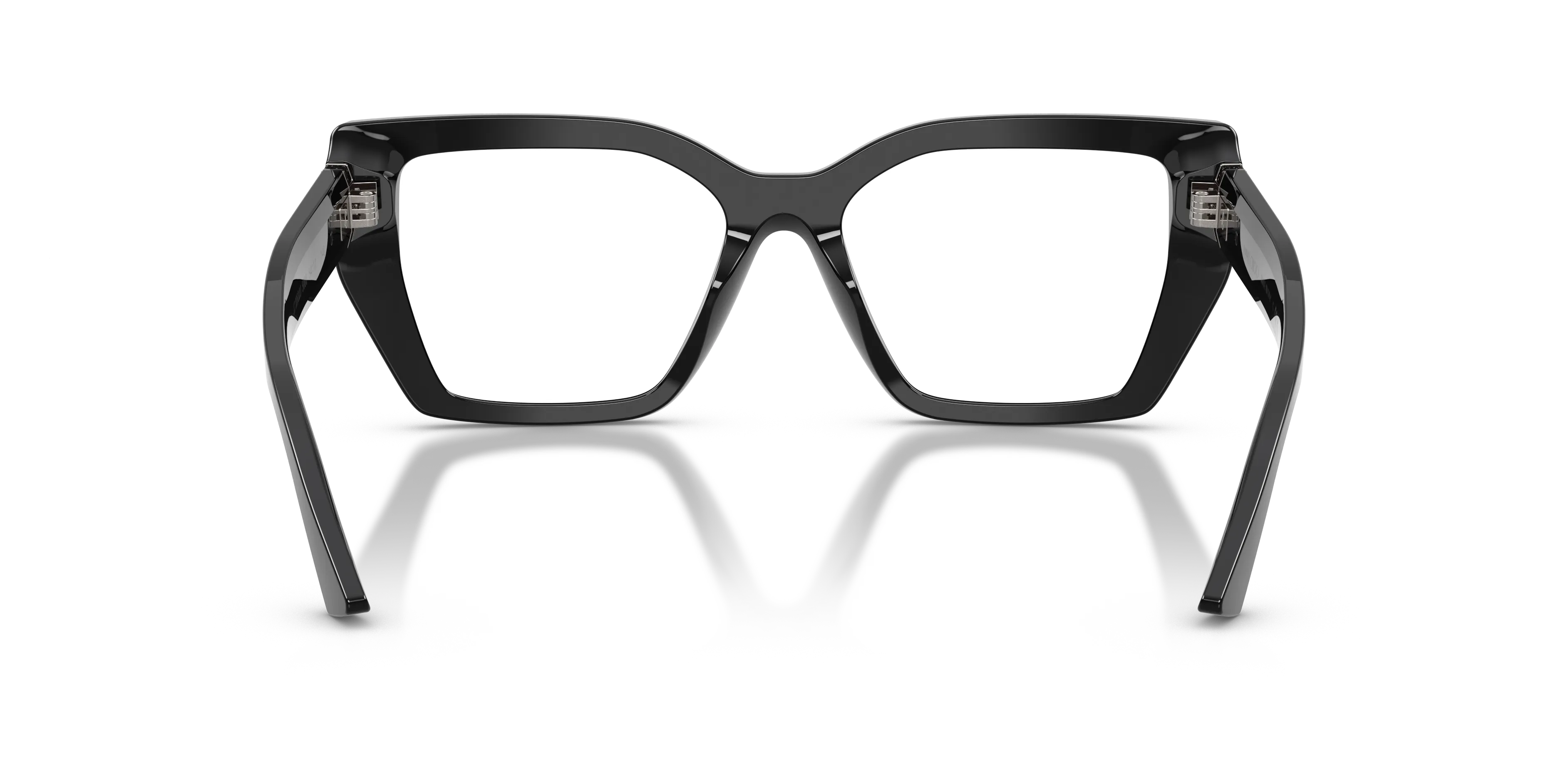Jimmy Choo JC3053JU 5000 Montature da vista Acetato Nero Trasparente Geometrica Normale - immagine 4