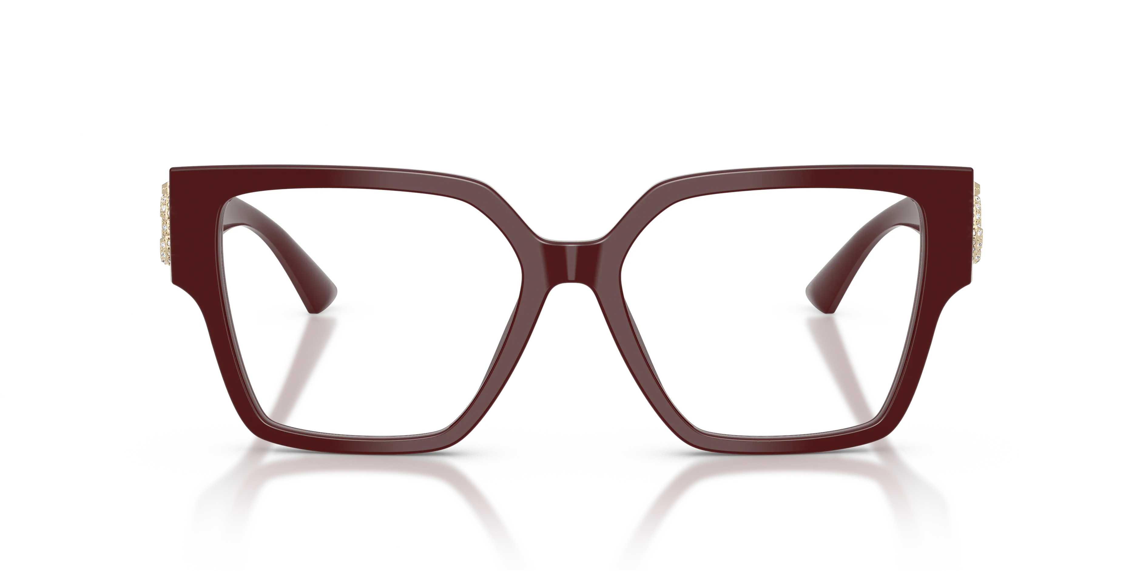 Jimmy Choo JC3032B 5057 Montature da vista Acetato Rosso Trasparente Squadrata Normale - immagine 3