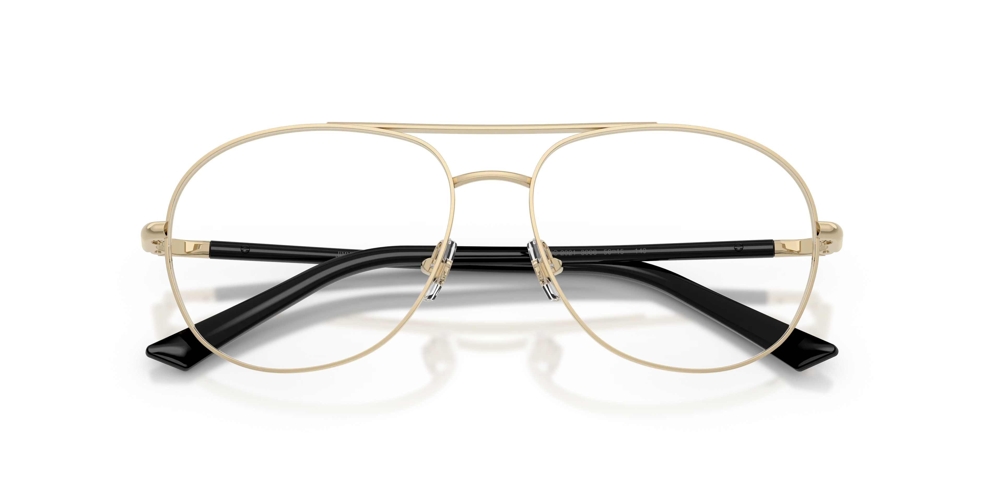 Jimmy Choo JC2021 3006 Montature da vista Metallo Oro Trasparente Pilot Normale - immagine 2