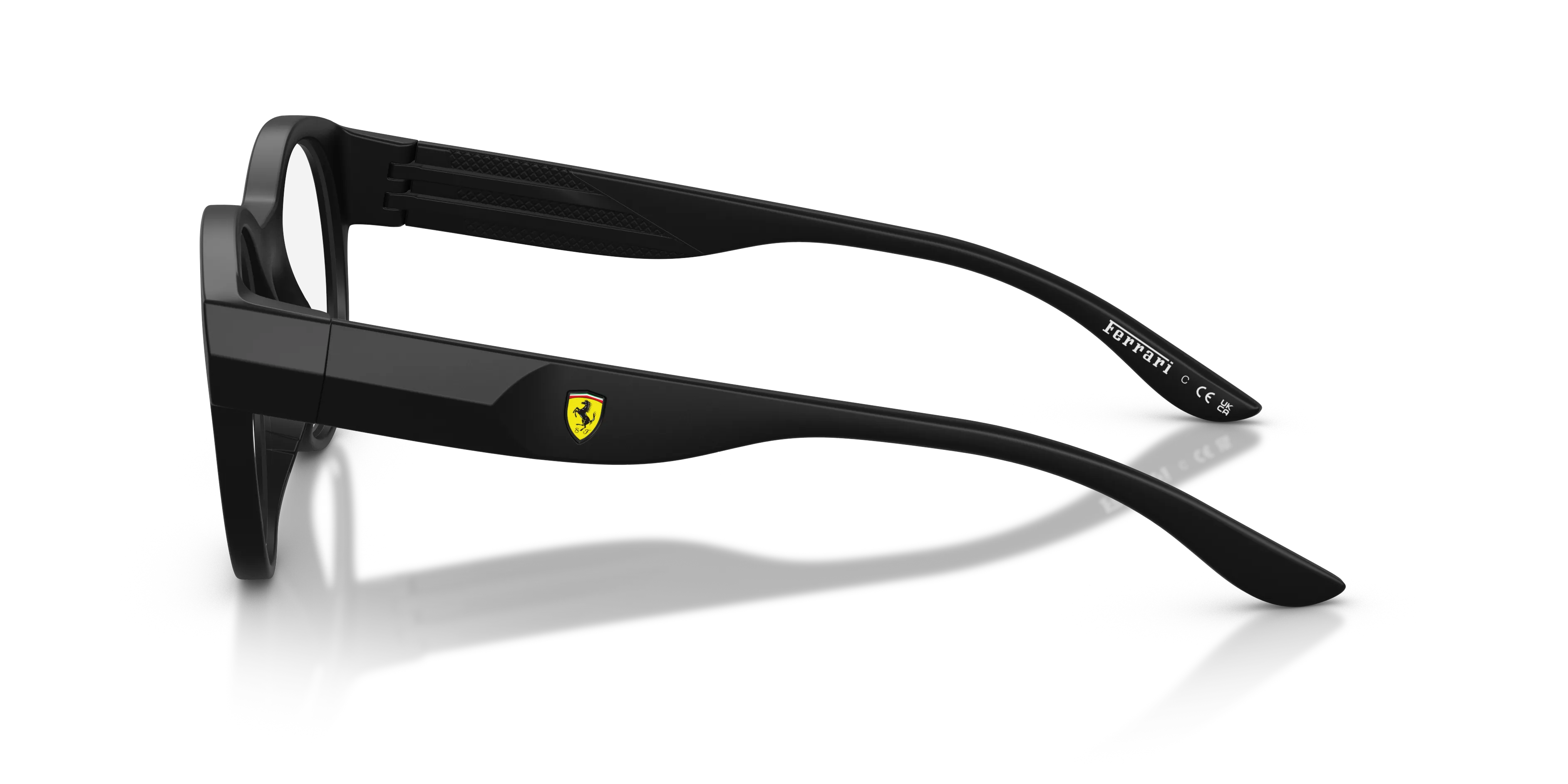 Ferrari Scuderia FZ8031U 534 Montature da vista Iniettato Nero Trasparente Geometrica Normale - immagine 4